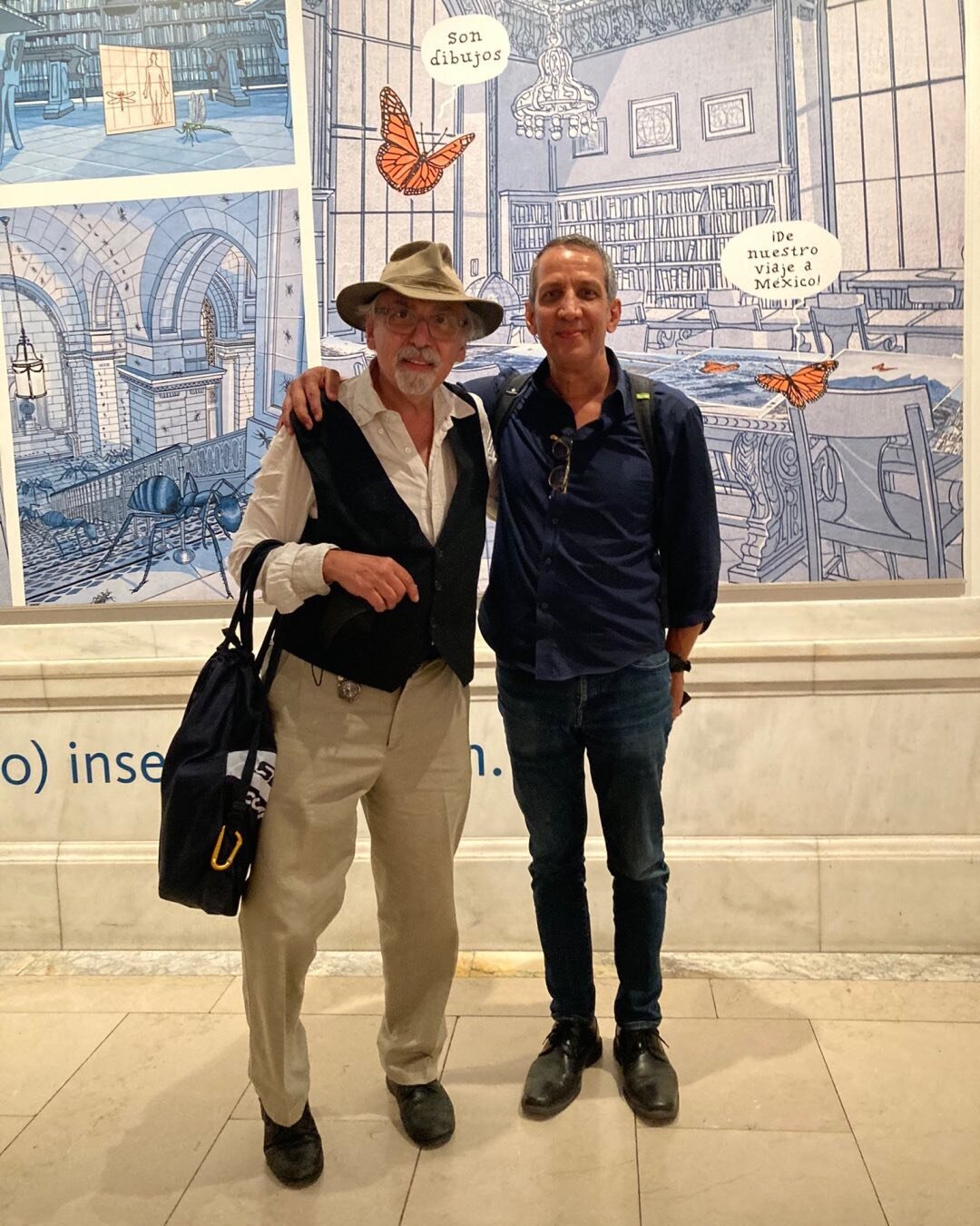 Today at my exhibition with Art Spiegelman. (closing August 13)

https://www.nypl.org/events/tours/audio-guides/intersects/intro