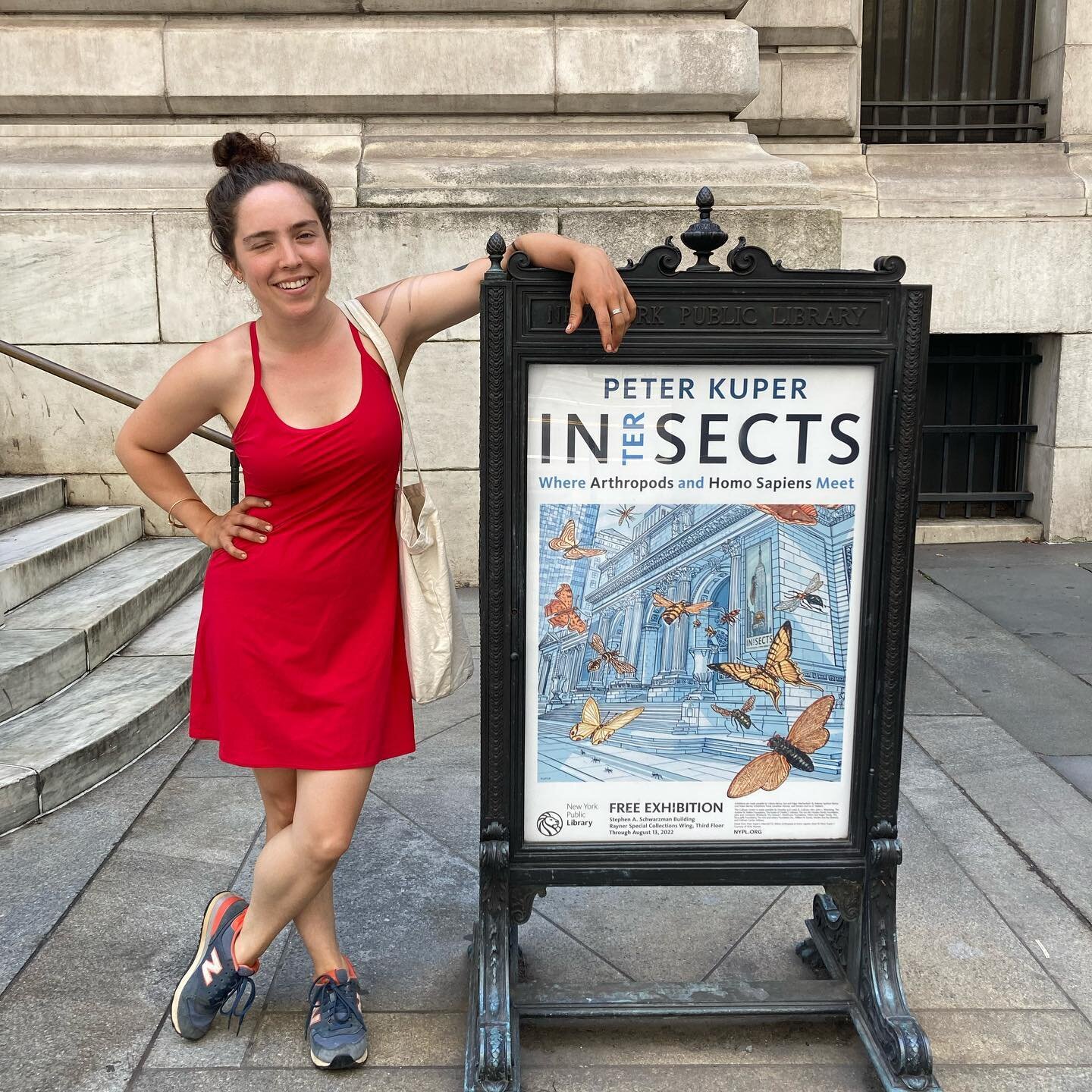 Only one week left to catch my exhibition at @nypl here with my daughter Emily ❤️ #nyplintersects #entomology