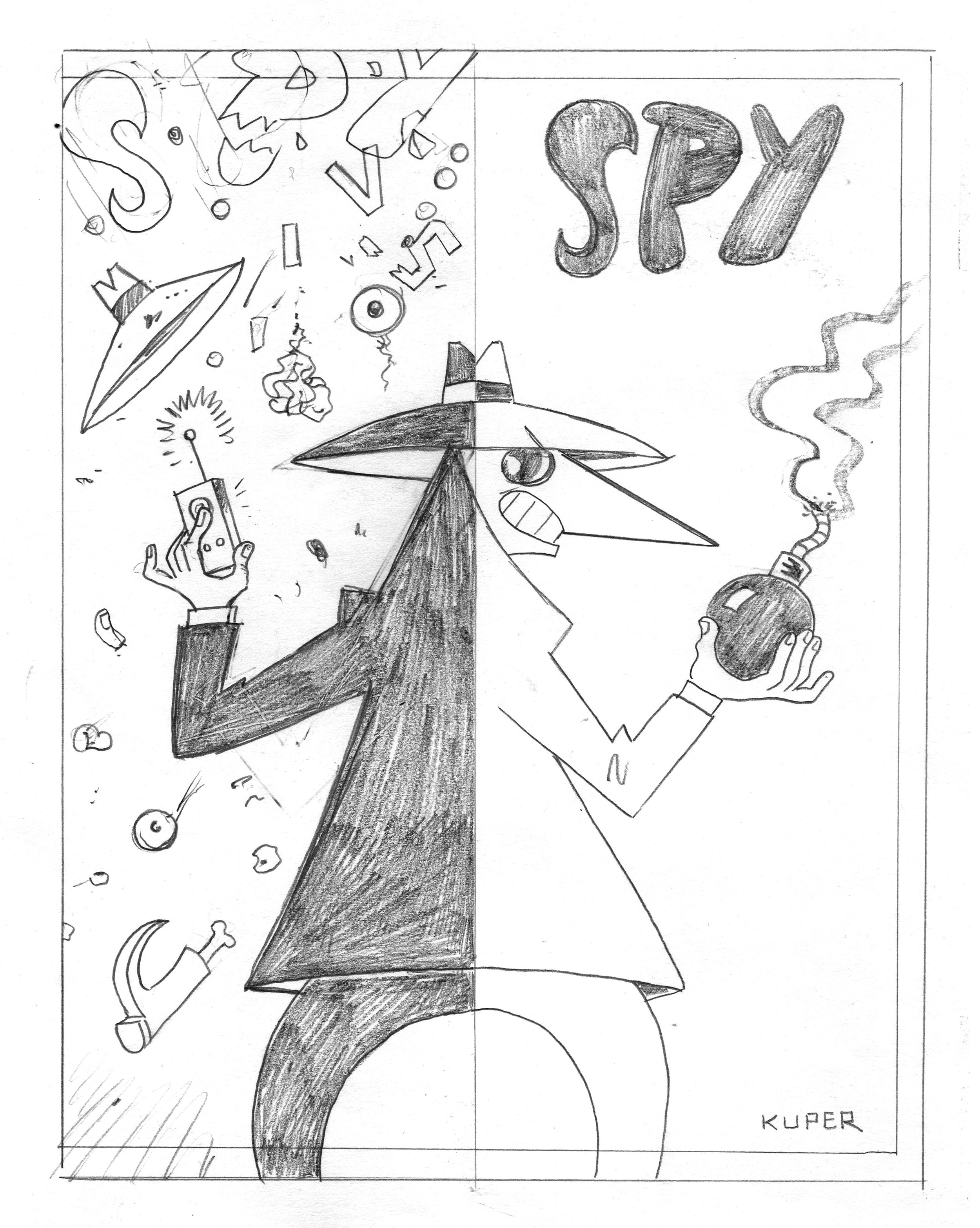 Spy collection Cover Sketch