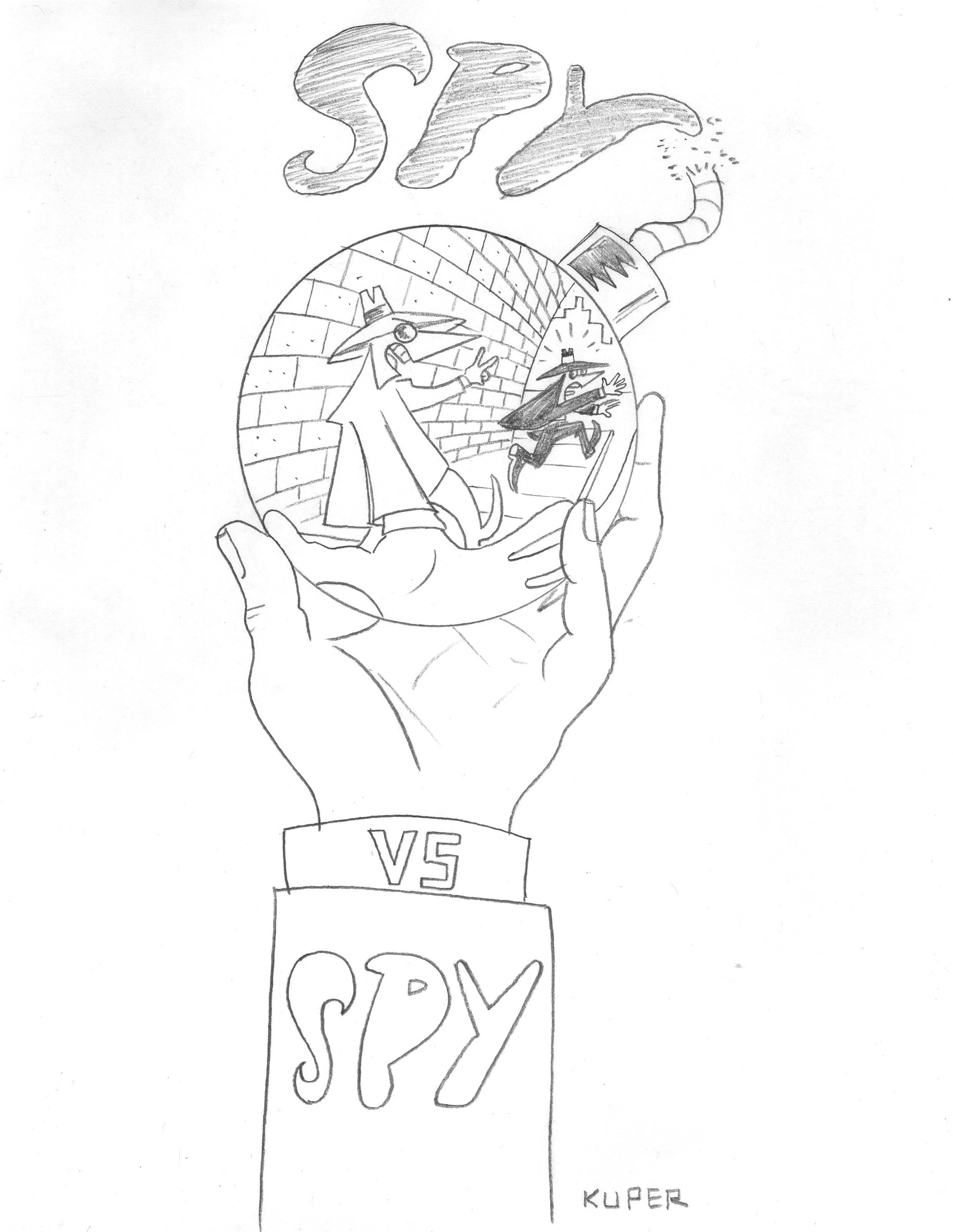 Spy vs. Spy Sketch:  Hand