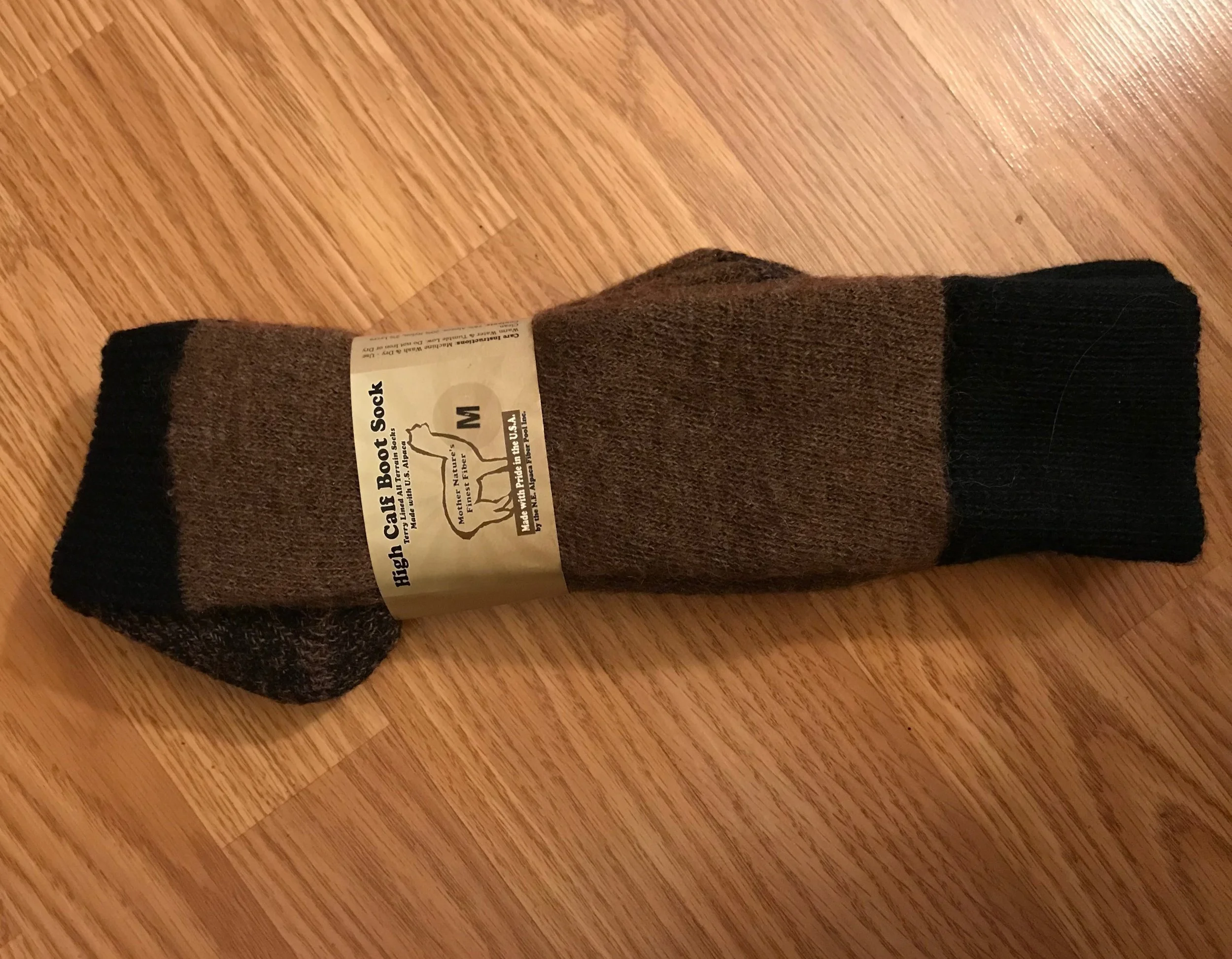 brown high calf boot sock.JPG