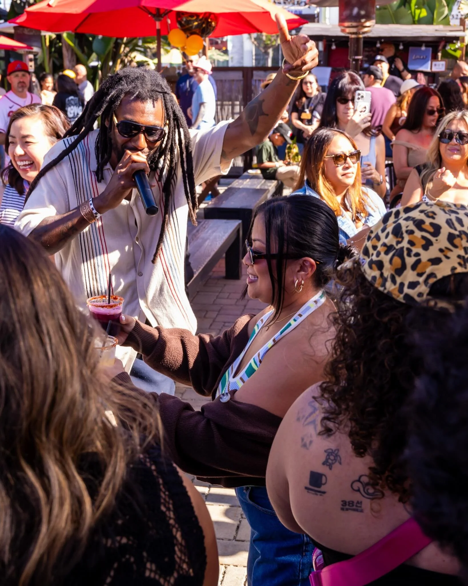 My job is your joy! @clubrealones every 1st Sunday at @deliciouspizzahq Love yall. Next one July 12th. 📸 @aldaleophotography