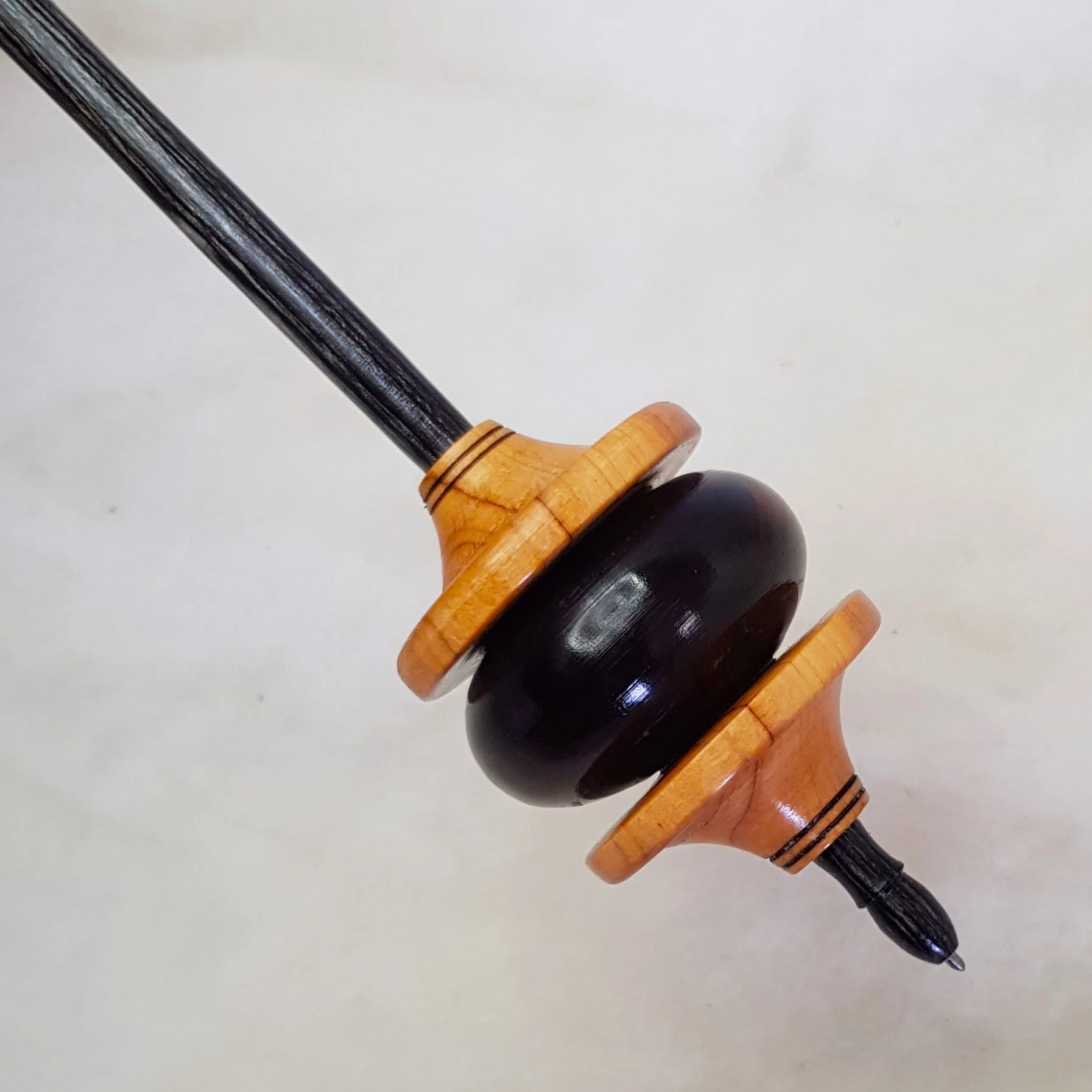 Signature Series - Dynamo - Heavy Weight, Titanium Tip Support Spindle, made with Inland Rosewood, Crows Ash, and Frogwood.
