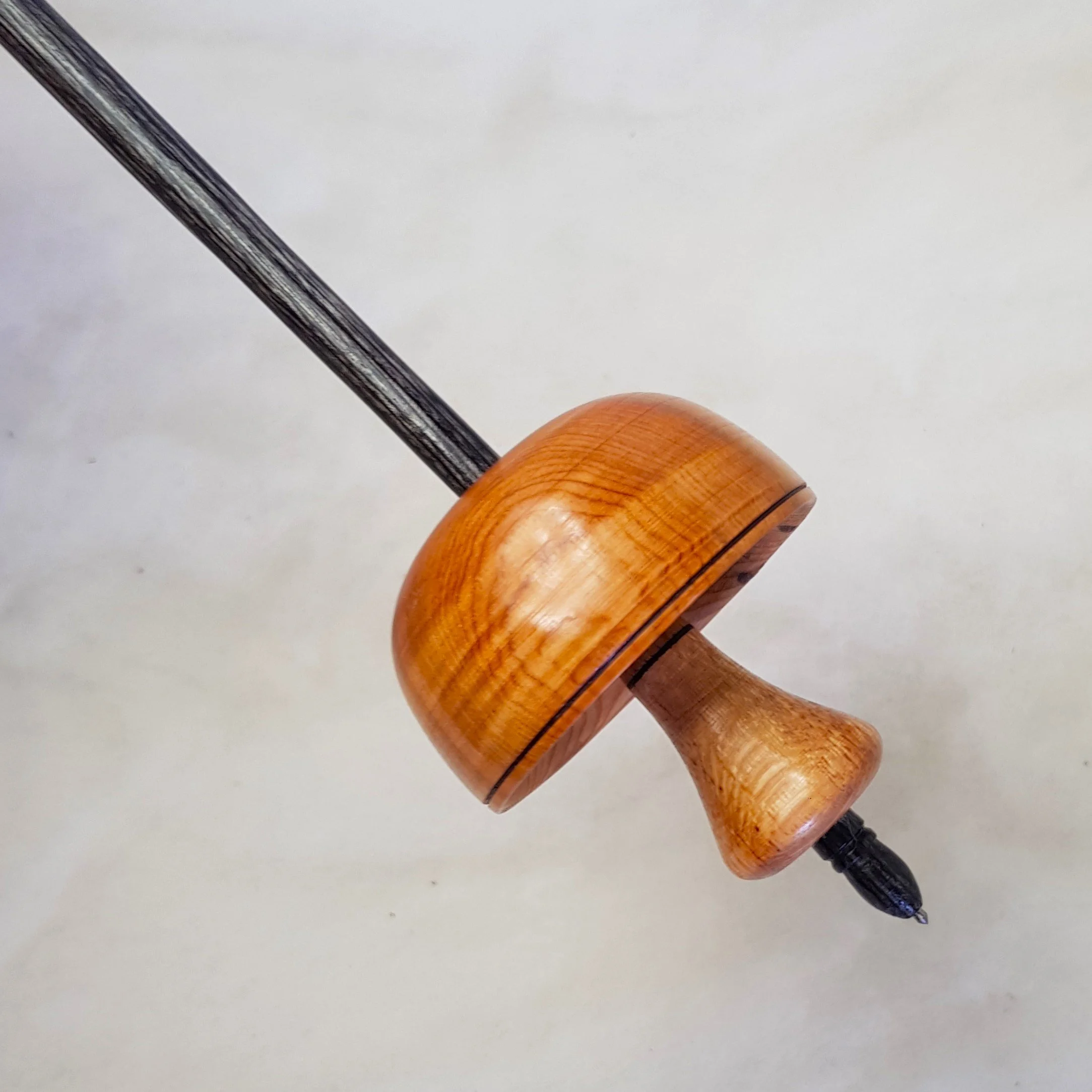 Signature Series - Fungos - Light Weight, Russian style supported spindle in, Highly Figured King Billy, Highly Figured Silky Oak, and Frogwood.