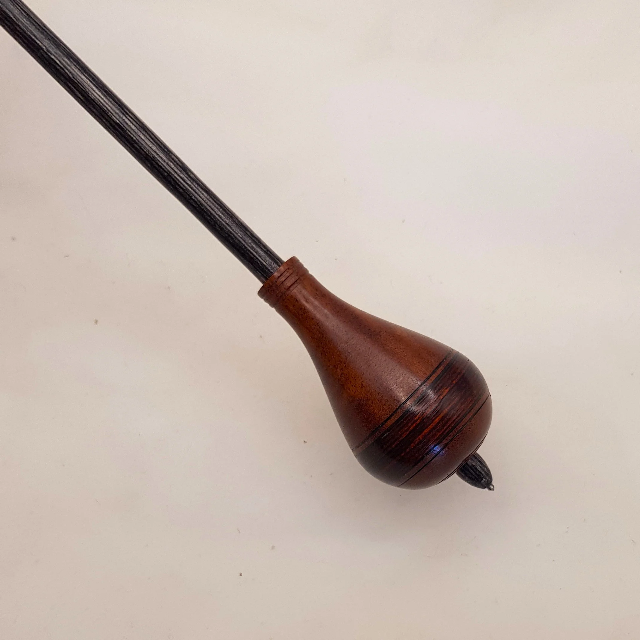 "Colin" - Limited Edition - Teardrop - Medium Weight Titanium Tipped Russian style supported spindle in Gidgee, Dymondwood, and Frogwood.