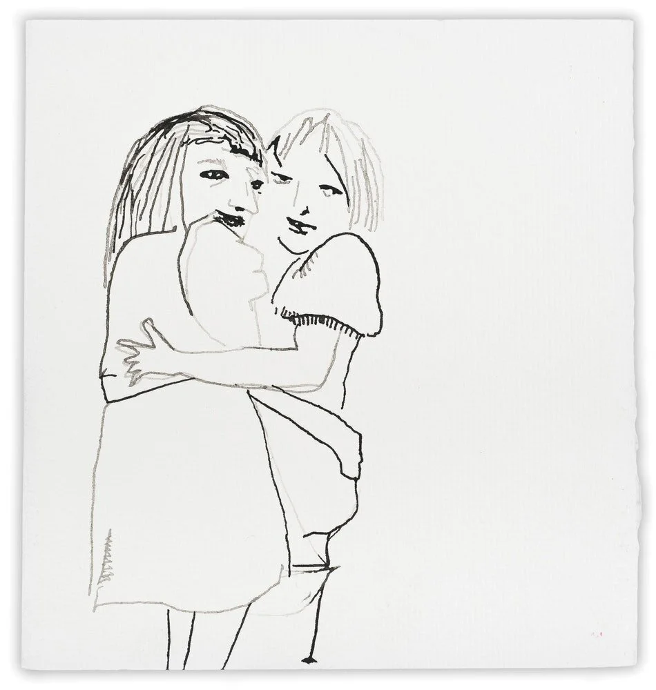 Hug 08 Pen and Ink on Paper 6" x 6" 2012