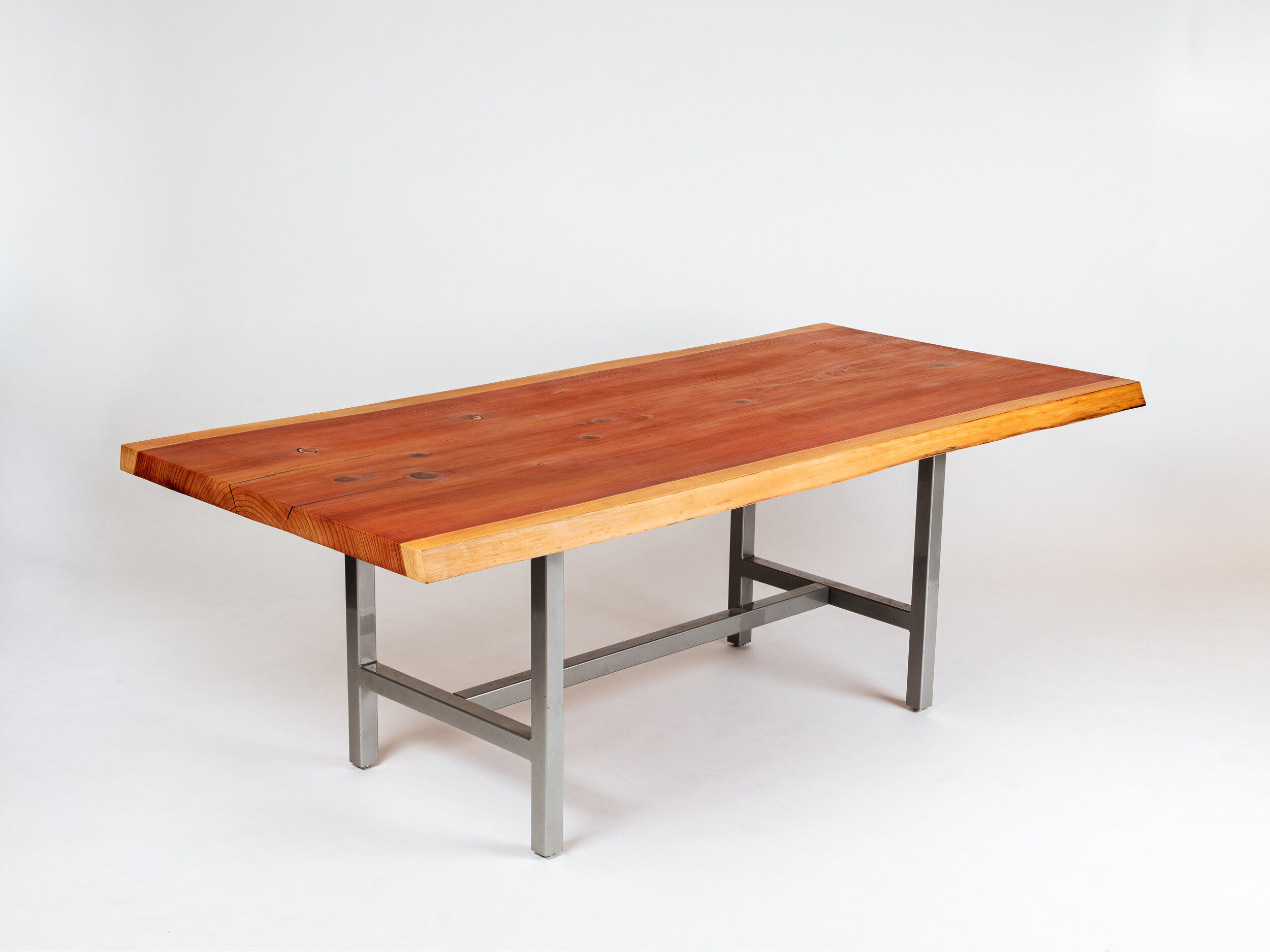 Live-Edge Redwood Dining Table