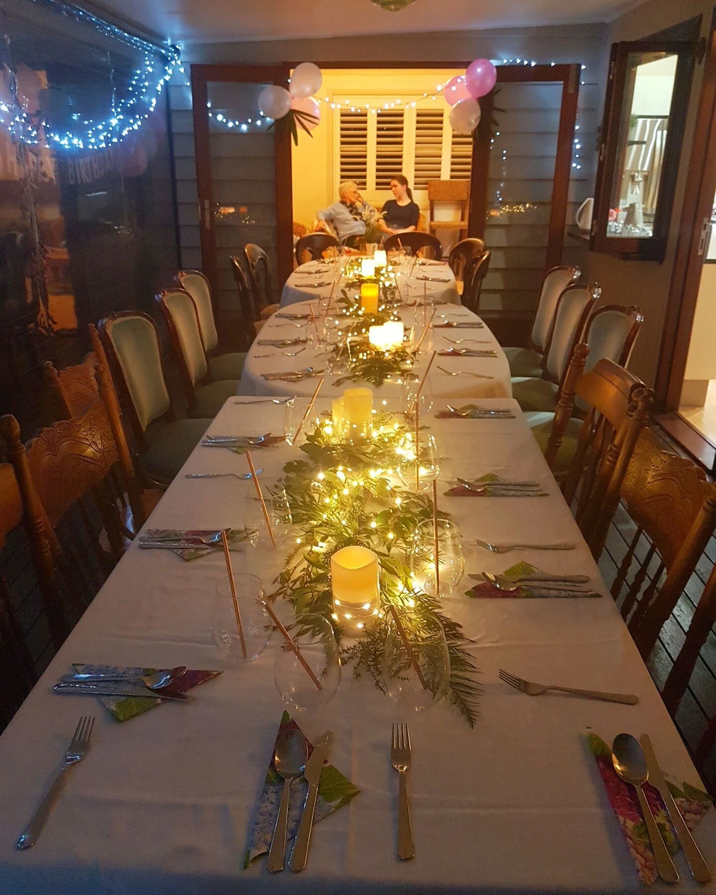 80th Birthday Celebrations on the balcony of The Residence. Dining for 20 and then we run out of room! 

Hire all of The Guesthouse for your next family event - eight rooms sleeping 15 people.