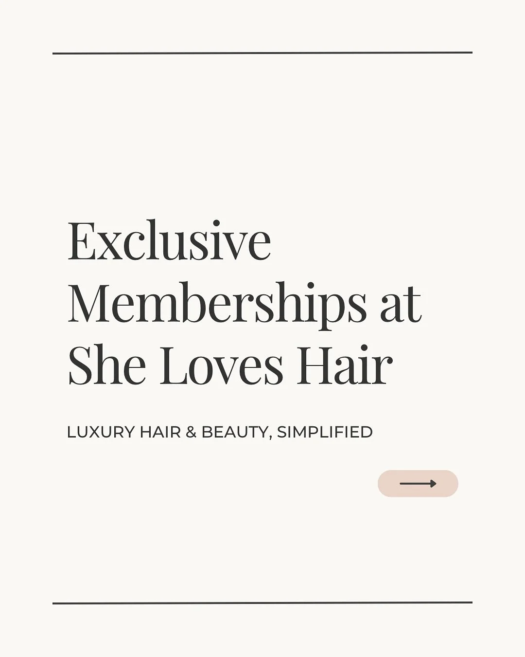 ✨ Luxury made effortless ✨

Introducing Exclusive Memberships at She Loves Hair &mdash; created for the women who invest in themselves. Because confidence shouldn&rsquo;t be a one-time thing 💅

💨 Blowout Memberships &mdash; always polished, always 