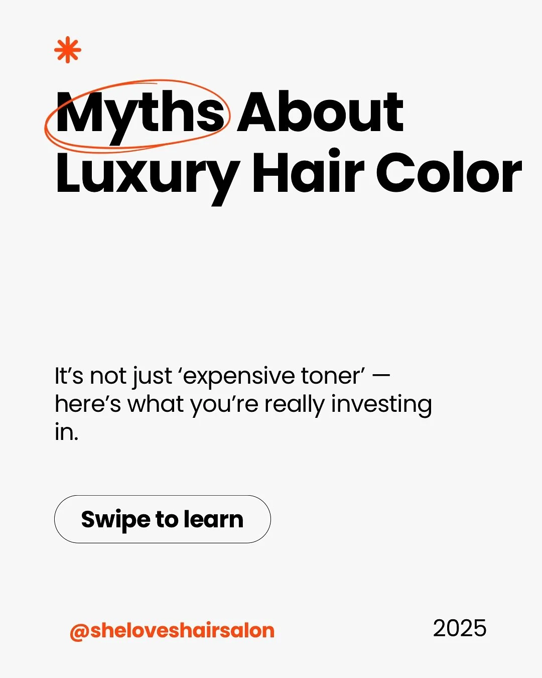 ✨ &ldquo;Luxury color is just expensive toner.&rdquo;
We hear this one all the time&hellip; but here&rsquo;s the truth 👇

When you invest in luxury color, you&rsquo;re not paying for a name &mdash;
you&rsquo;re paying for:
🎨 A custom-mixed formula 