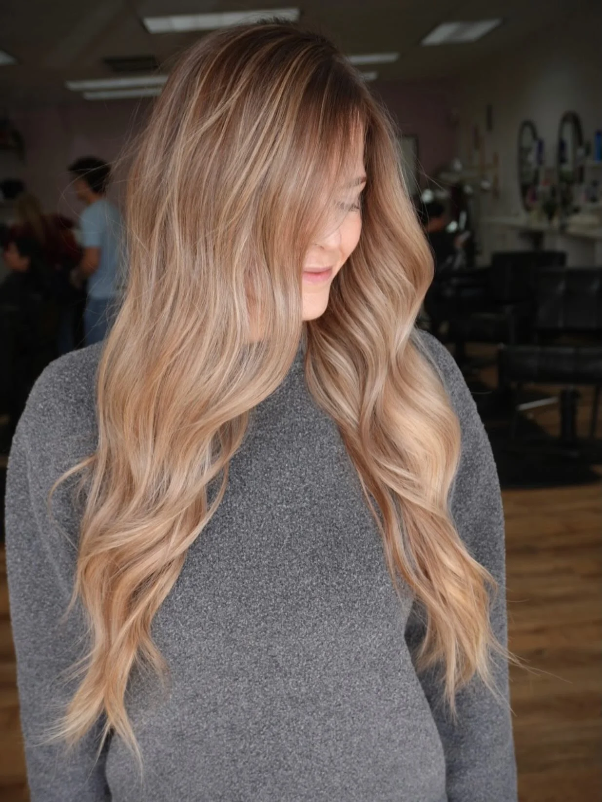 Dimensional blond + one row = everythinggg 🤍 

#denvercolorado #denverstylists #denverextensionspecialist