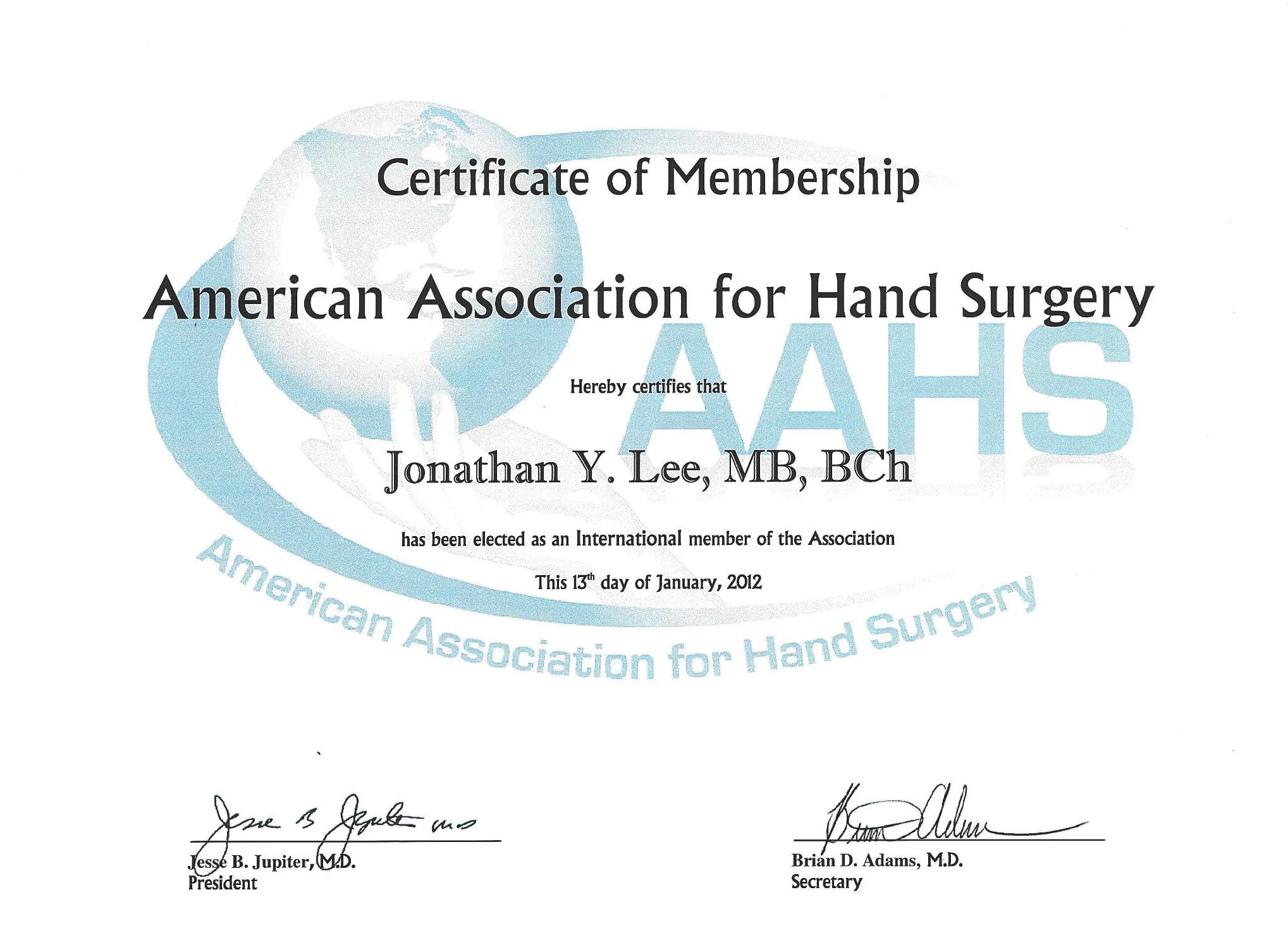 International member of the american association of hand surgery.jpg