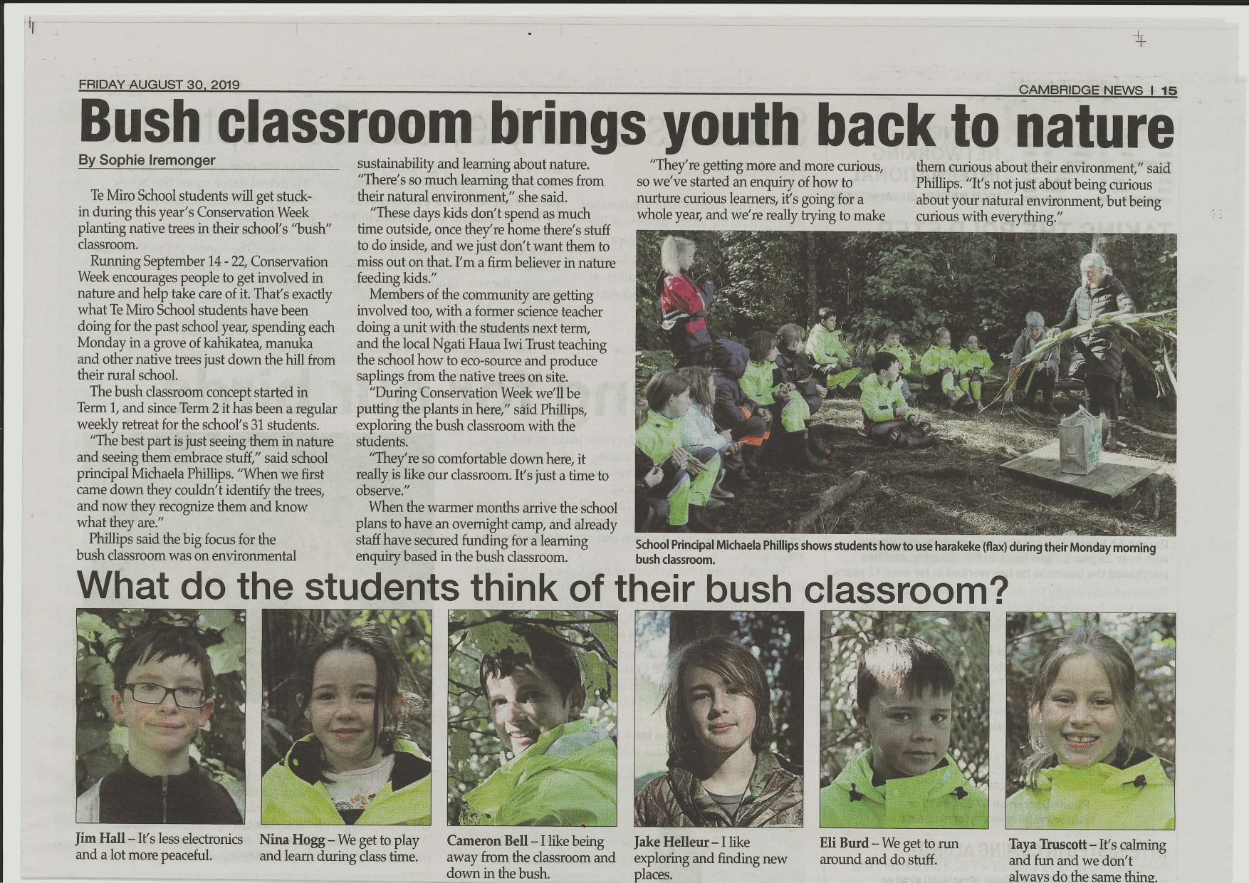 Bush Class in Cambridge News