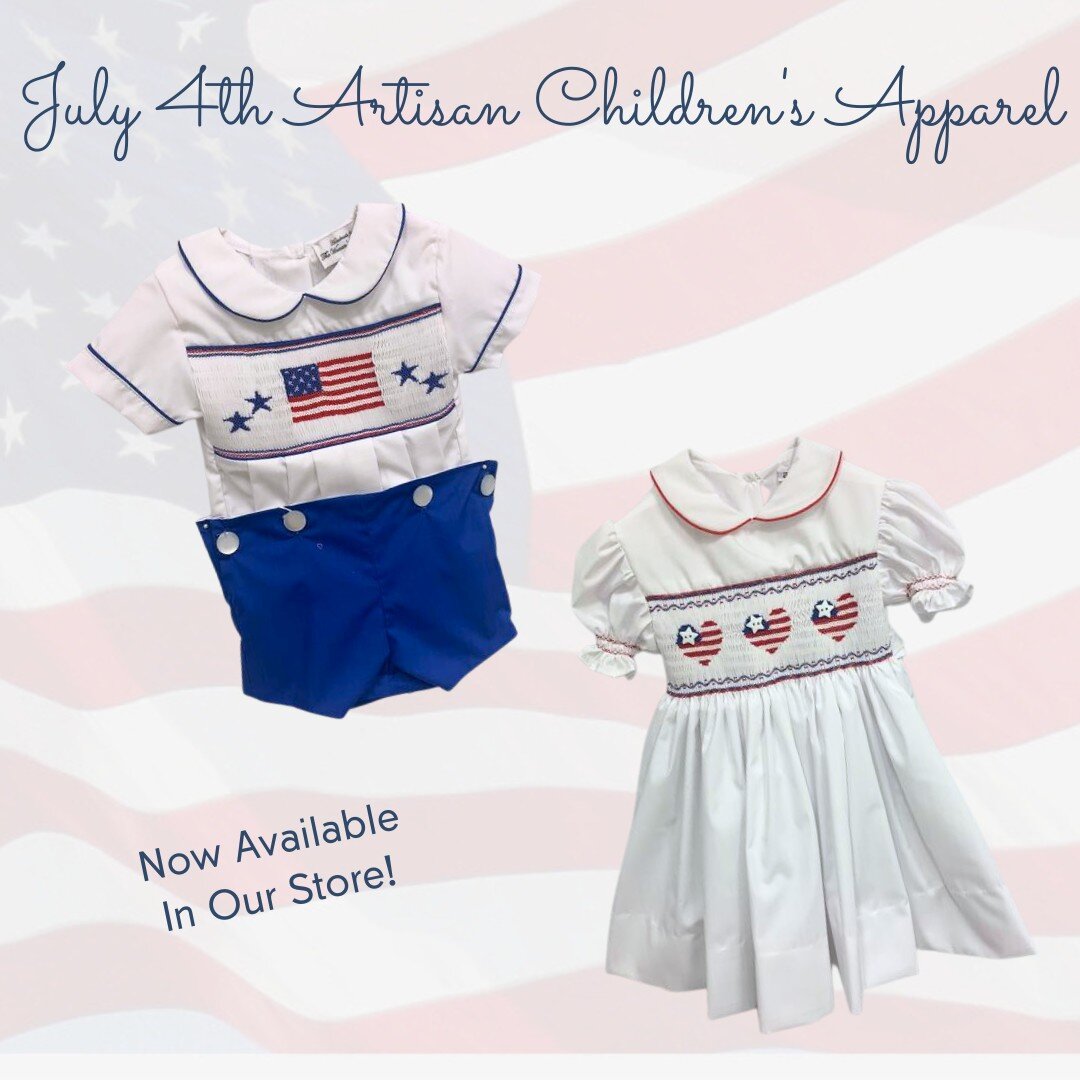 Our July 4th Artisan Children's Apparel is now available! Find the perfect outfit for celebrating the upcoming holiday when you visit us!

#Woexstl 
#Artisan 
#ArtisanMade 
#July4th 
#Nonprofit