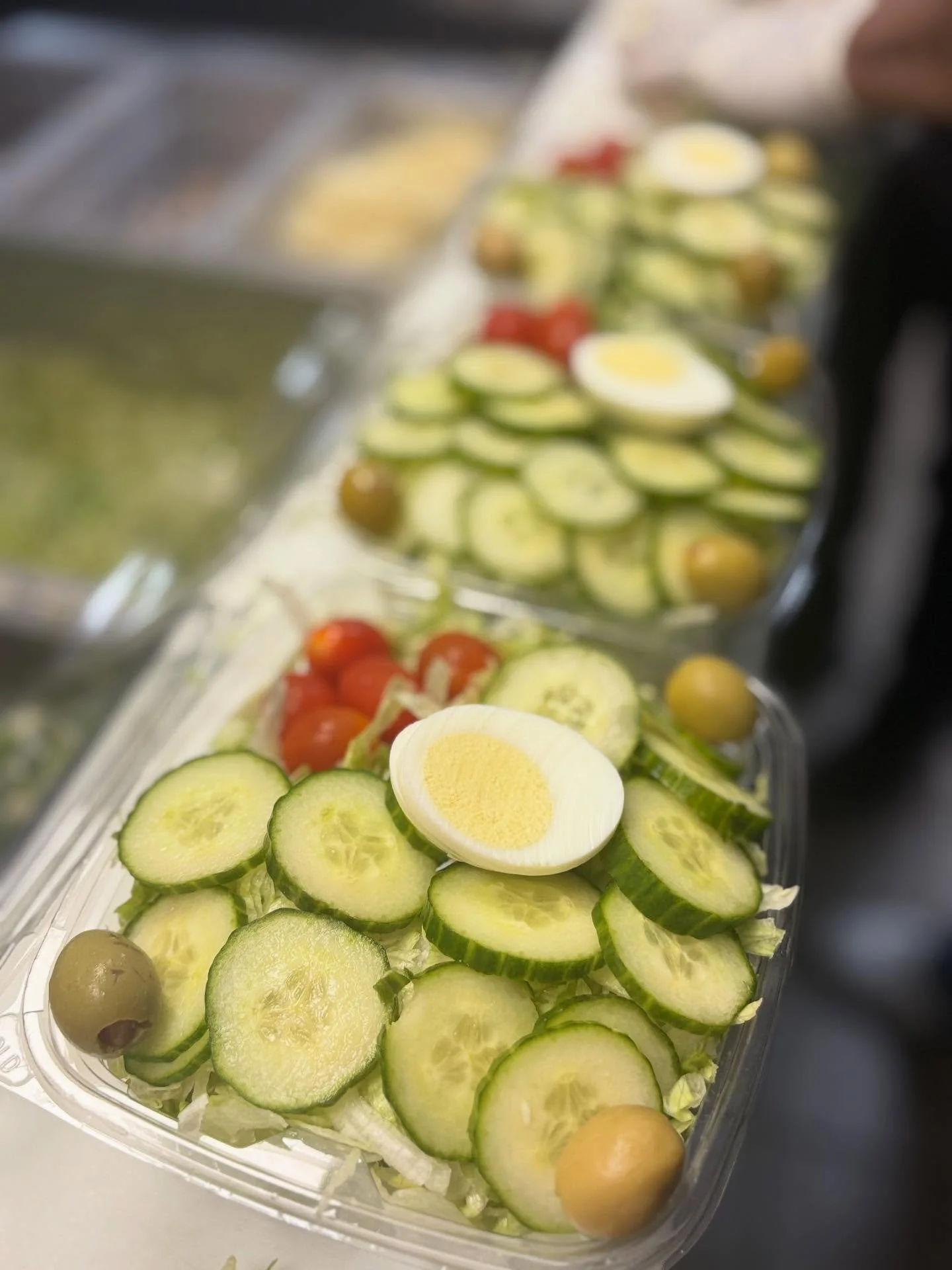 Show your team your appreciation for them by catering signature salads from The Woman&rsquo;s Exchange! This morning, our Restaurant Team was preparing an order of our Tossed Green Salads! 🥗 

Made with chopped lettuce, tomatoes, green onion, hard-b