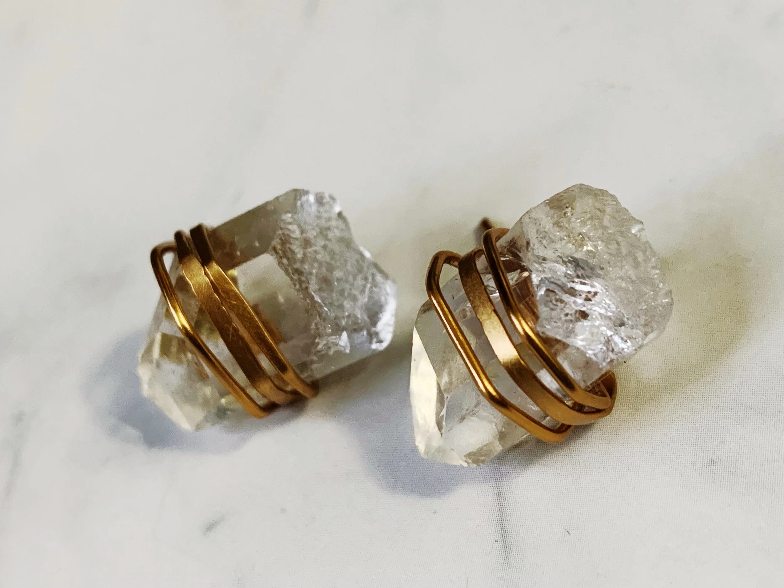 wrapped crystal posts