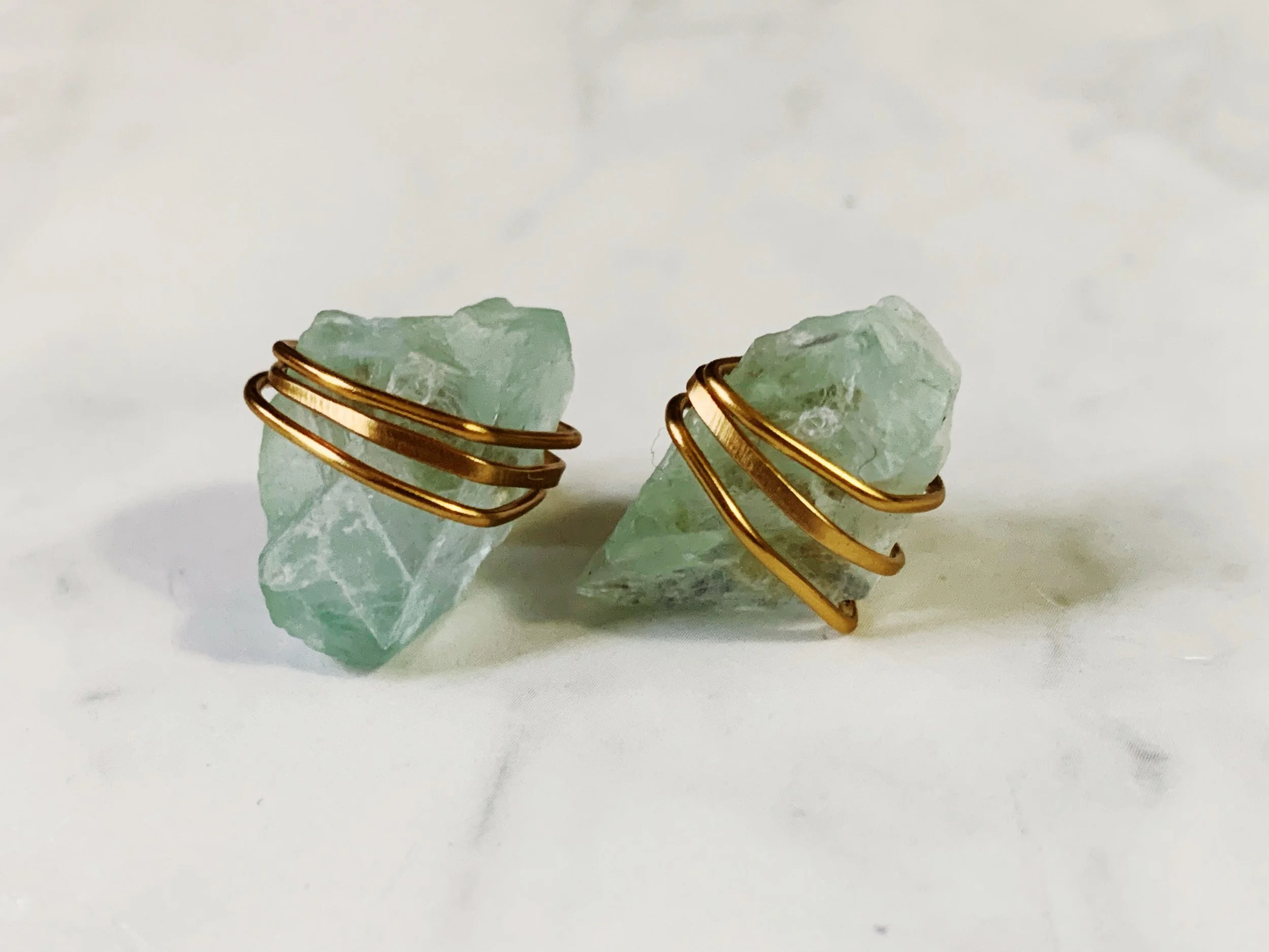 wrapped crystal post