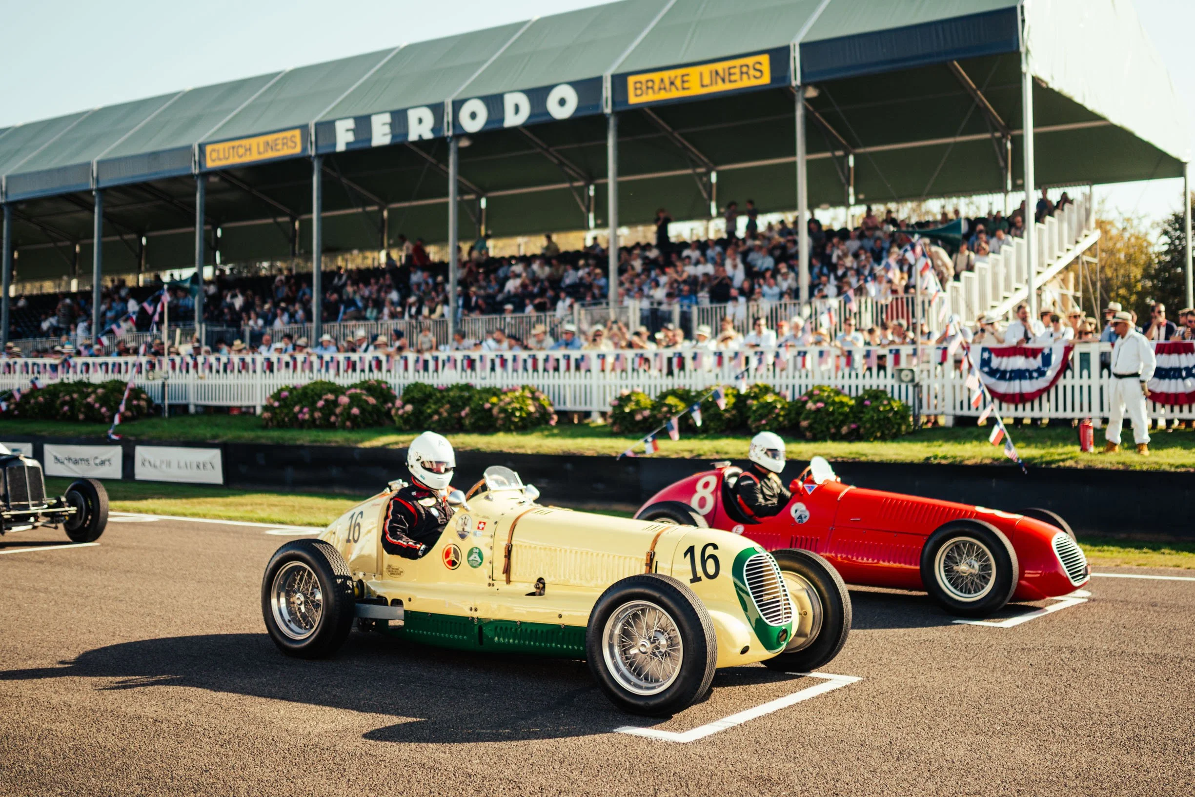  A Maserati 6CM on the starting grid at Goodwood Revival 2023 competing in the Goodwood Trophy on the Goodwood Motor Circuit Chichester, West Sussex. 