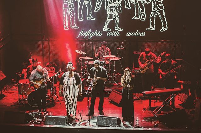 We actually managed to all fit on stage at @musicboxsd !! Next show will be February 20th at @whistlestopbar with Nexus 4000 📸: @kristywalkerphoto
:
:
:
:
#listensd #sdmusic #progrock #mathrock #guitar #bass #keyboard #vocalists #saxaphone #8pieceba