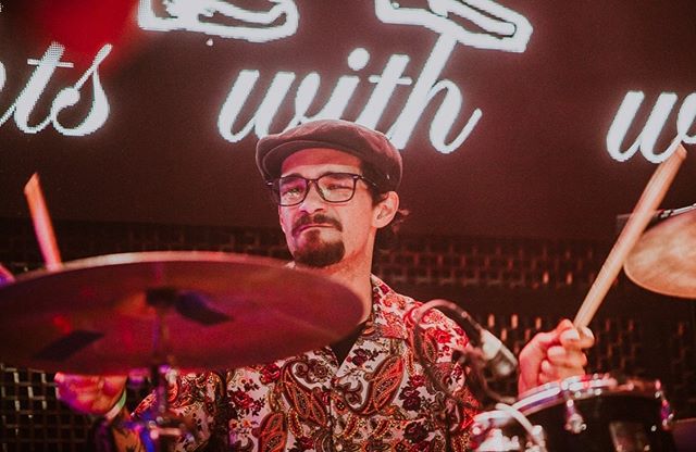 📸 of @dolla_billzz drum face by @kristywalkerphoto 
Alum release  of Bone Script on April 5th at @themerrowsd with @rubythroatedmusic and @freshveggiesmicrobrass !! Come hangout.
:
:
:
:
#sdmusic #listensd #liveshows #albumrelease #album #progrock #