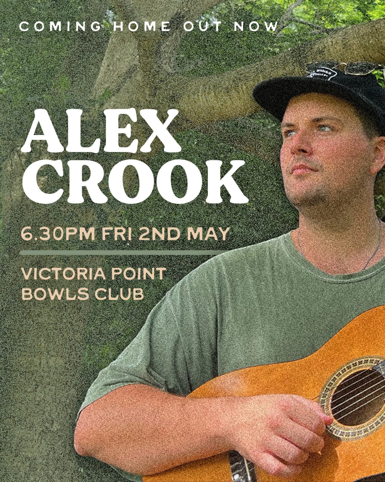 To celebrate the release of &ldquo;Coming Home&rdquo; I will be doing a show in my hometown! 

This Friday night I&rsquo;ll be playing at the Victoria Point Bowls Club from 6.30pm till 9.30pm! Hope to see you there 💚🌿

#cominghome #newmusic #home #