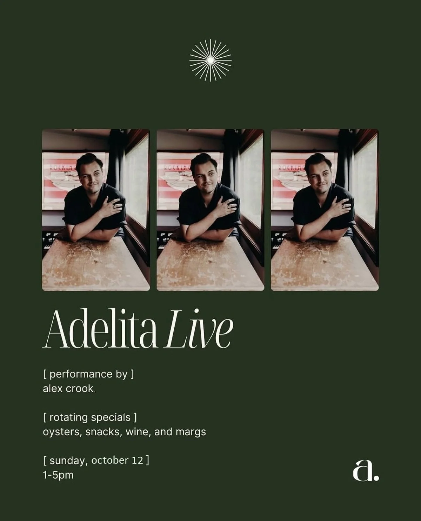 This Sunday I&rsquo;ll be back at Adelita Wine Bar in Wynnum 🌿 Can&rsquo;t wait to play the afternoon session at this beautiful venue! Come down and enjoy the bay breezes, amazing food &amp; drinks! Kicking off at 1pm till 5pm! Hope to see you there