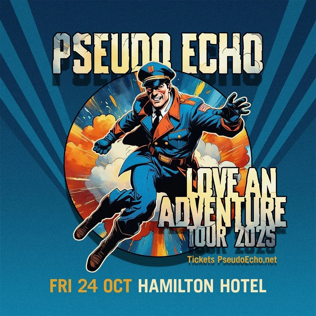 Incredibly excited to announce that I&rsquo;ll be supporting the iconic, multi award winning Australian band Pseudo Echo on the Queensland leg of their Love An Adventure 2025 National Tour!

This tour celebrates the 40th anniversary of their Platinum