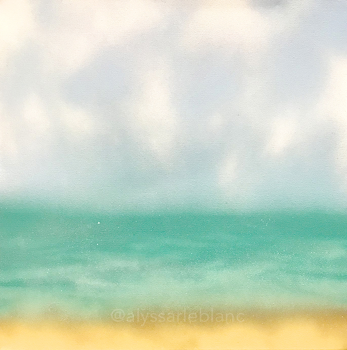 Reminiscence Spray paint on canvas 20x20”