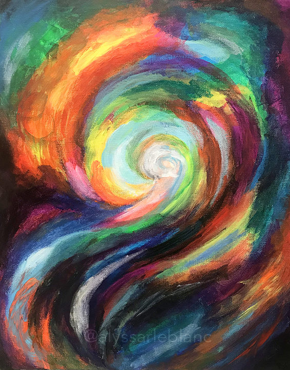 Colors That Summer Rain Brings Acrylic on canvas 16x20”