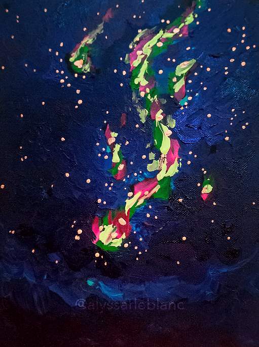 Night 4 Acrylic on canvas 9x12”