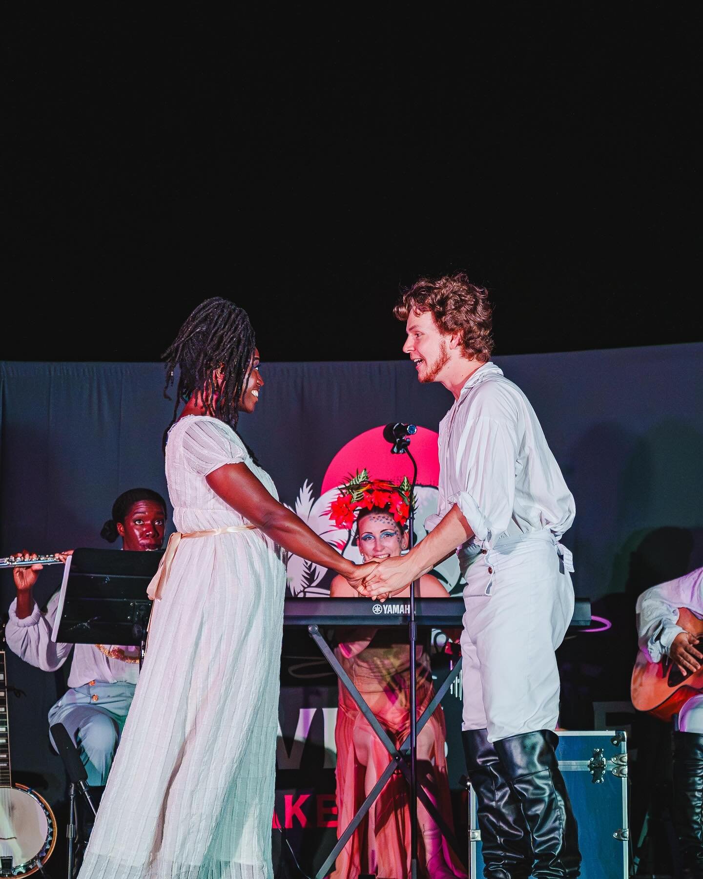 THE TEMPEST at @devils_isle Shakespeare Company⁣⁣
⁣⁣
Two weeks in Bermuda! Music and theater keep taking me all over the world. Thank you S&eacute;amus, Emi, and Bess for this amazing opportunity 🏝️💙⁣⁣
⁣⁣⁣⁣
Music and lyrics by @emierickson and @alm