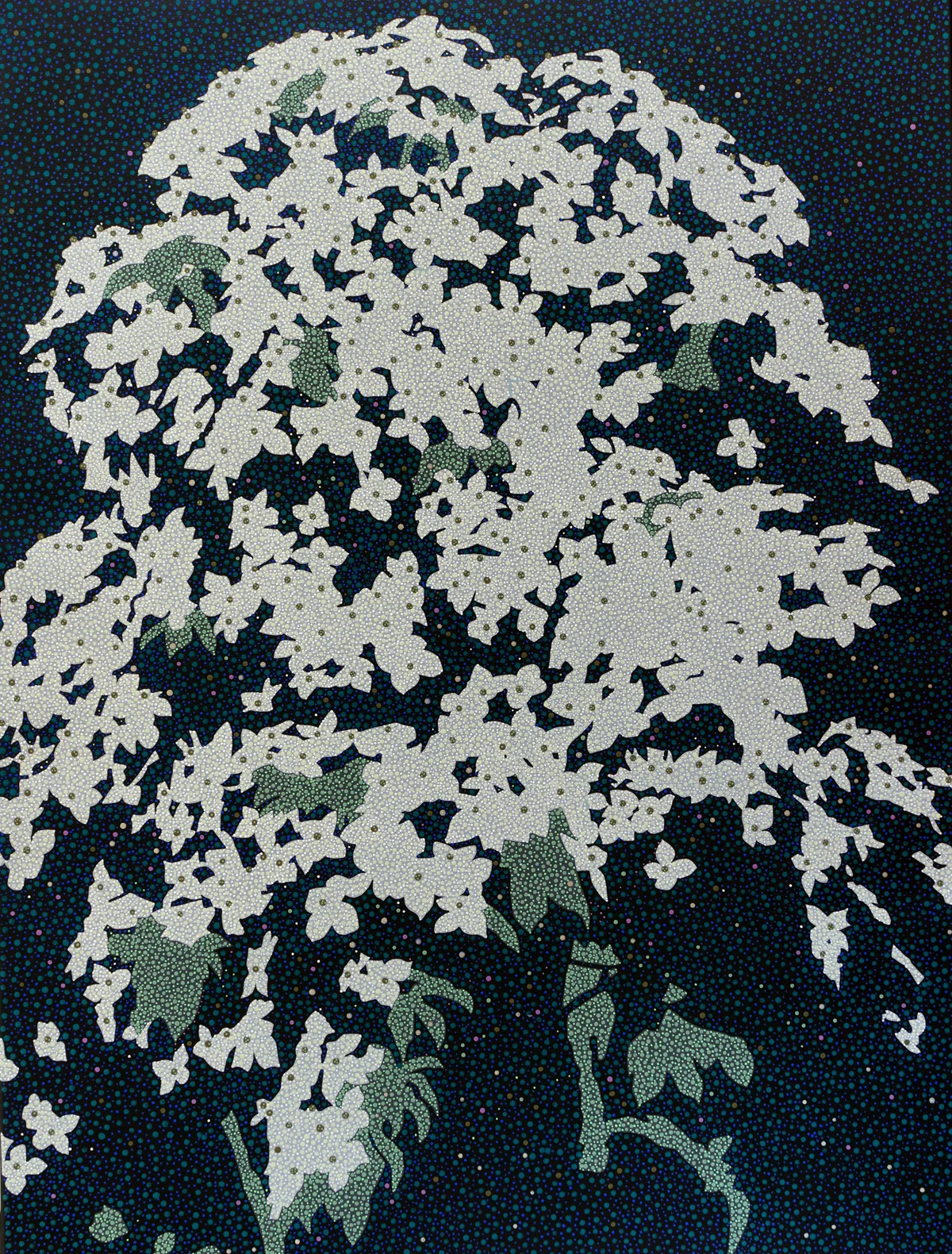 ‘ 白い花盛り2(in white blossom #2) ’ acrylic on canvas 803×603mm
