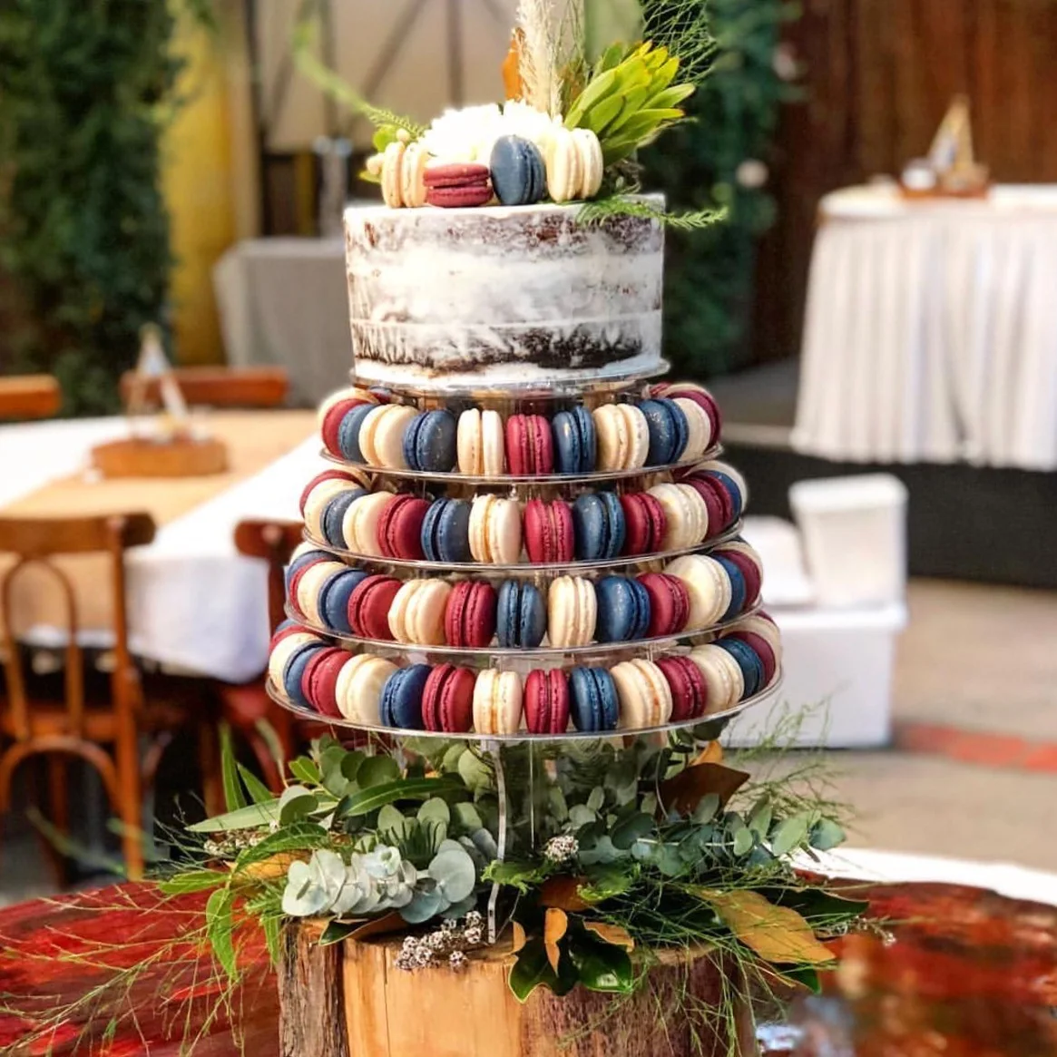 130 Macaron Wedding Tower