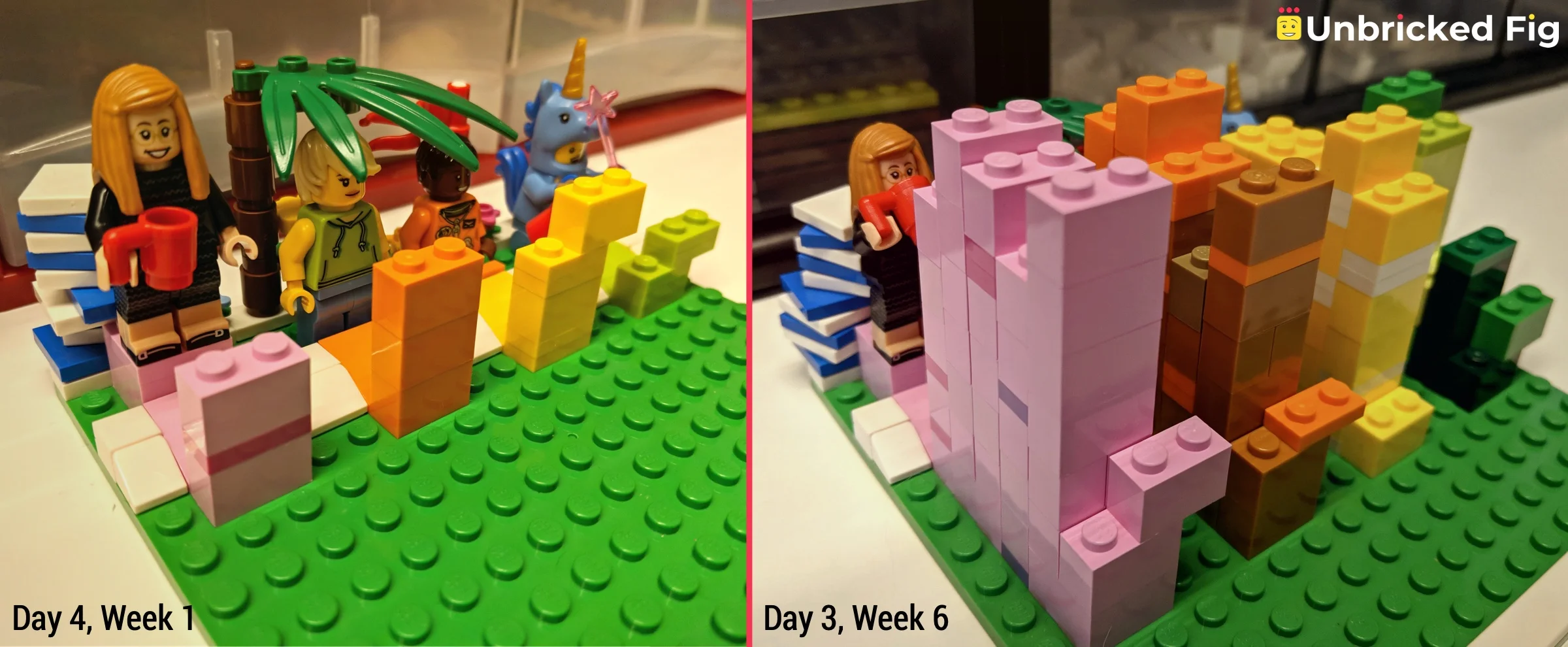 Bricks can really give you a stronger sense of progress.