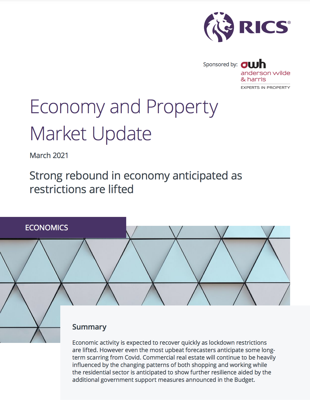 New RICS report offers property market insights as lockdown begins to ease