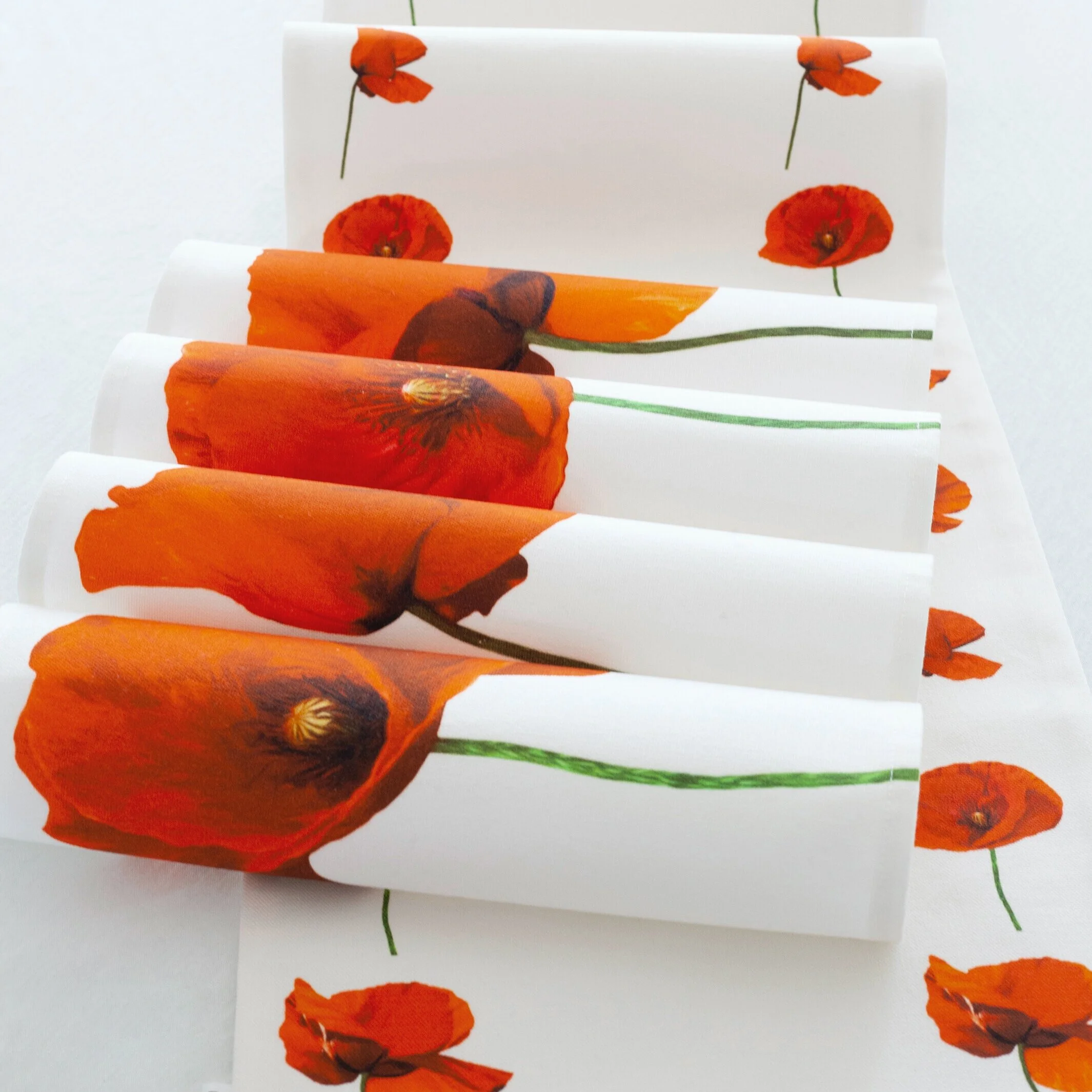 Summer Poppies Napkins Set
