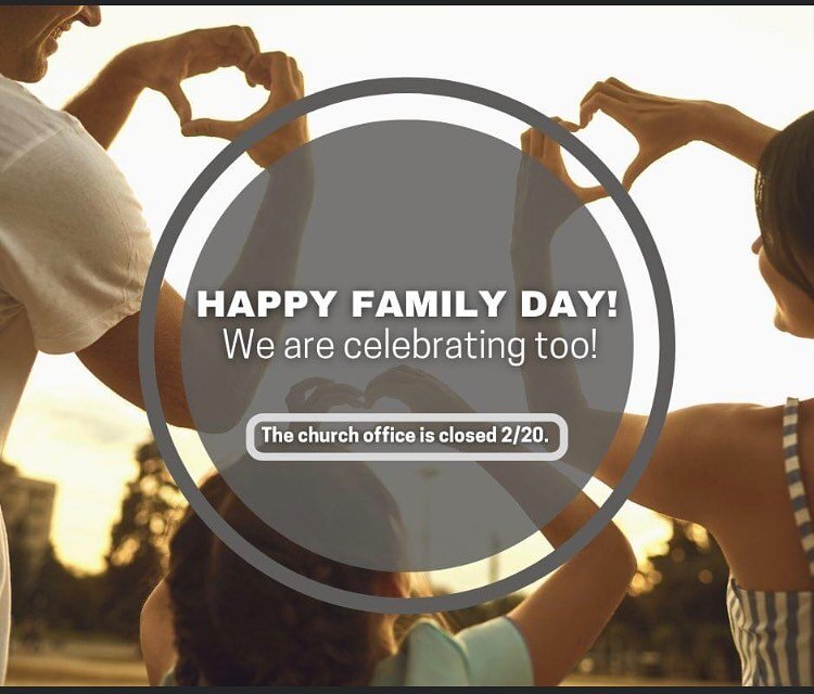 Happy Family Day! The office is closed today and will reopen tomorrow during our normal hours of  8:30am - Noon and 1:00pm - 4:30pm. #templebaptistchurchcambridge #loveconnectserve #hespler