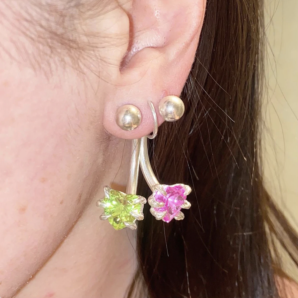 MGN Jewelry Belly Bar Earrings
