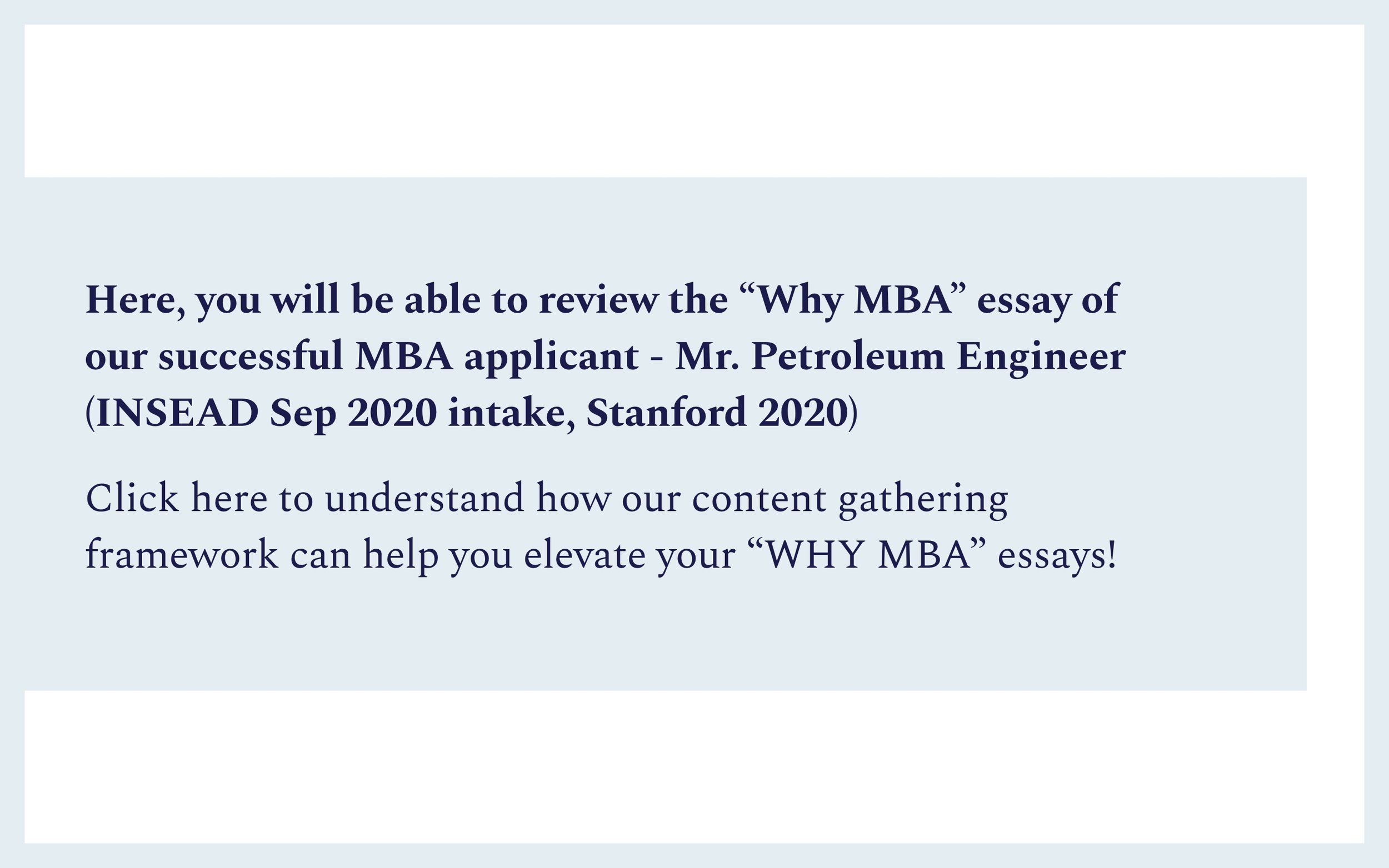 why i choose mba essay