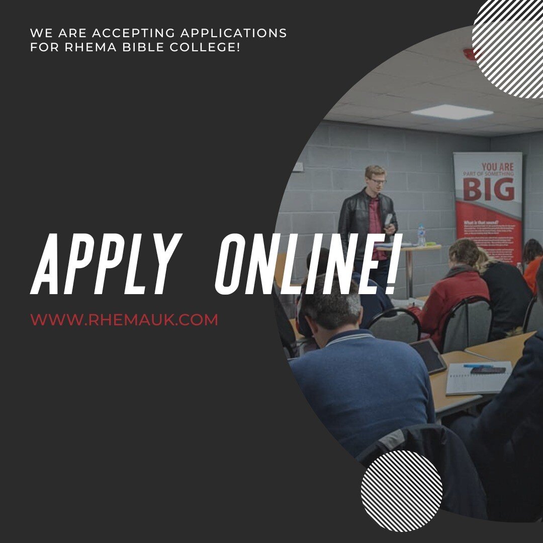 We are excited to start our next RHEMA Bible College academic year on Monday 29th August! Find out how you can be a part at www.rhemauk.com

#RHEMABibleCollege #RUKI
