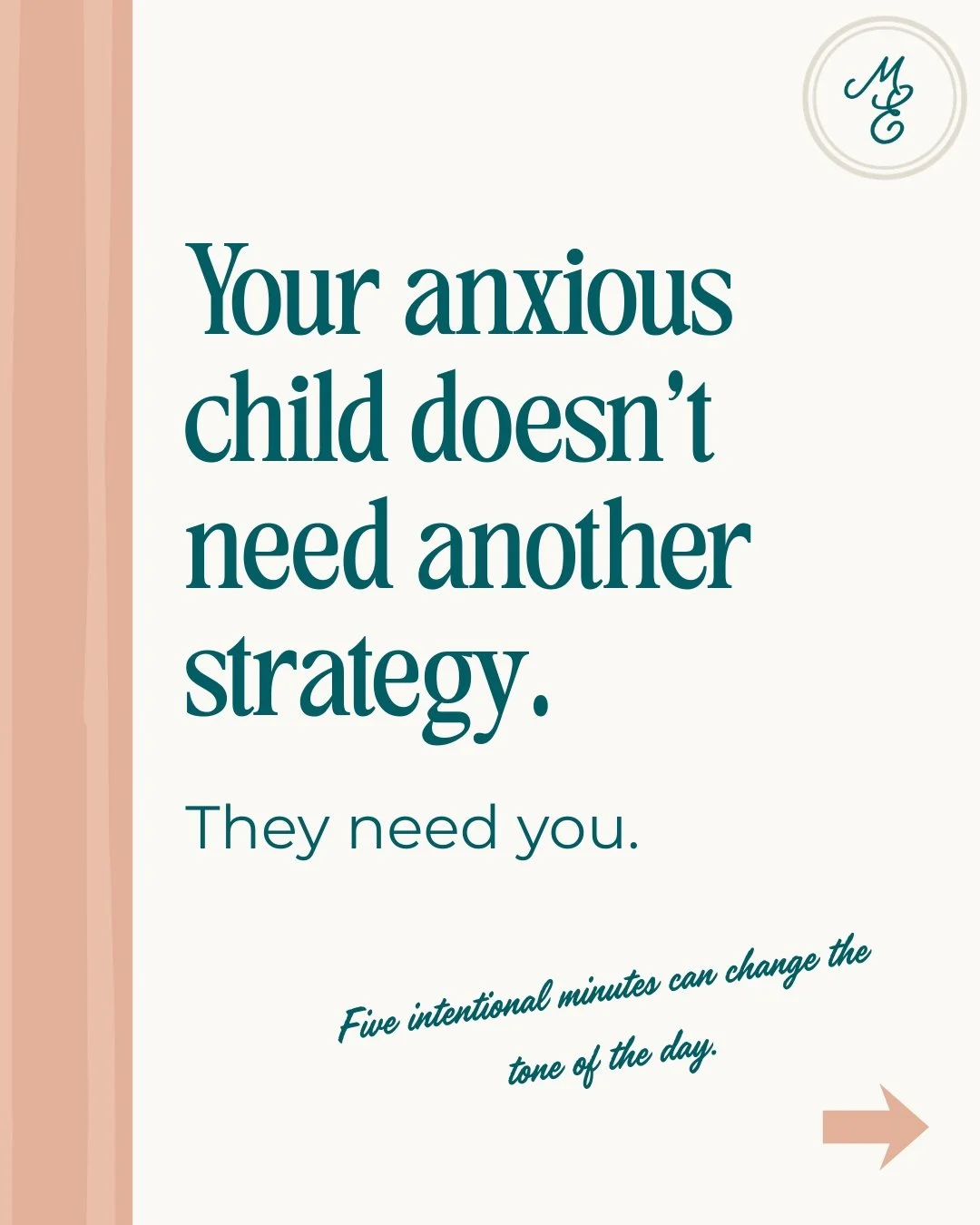 When your child is anxious, it's natural to try to fix it.

But often, what helps most isn't another strategy.

It's connection.
Five minutes.
Fully present.

No correcting. No coaching. No problem-solving.

Small, consistent moments strengthen the r