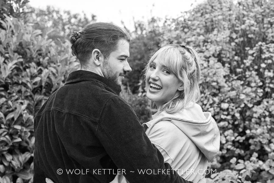 A photo session for a couple in my garden.