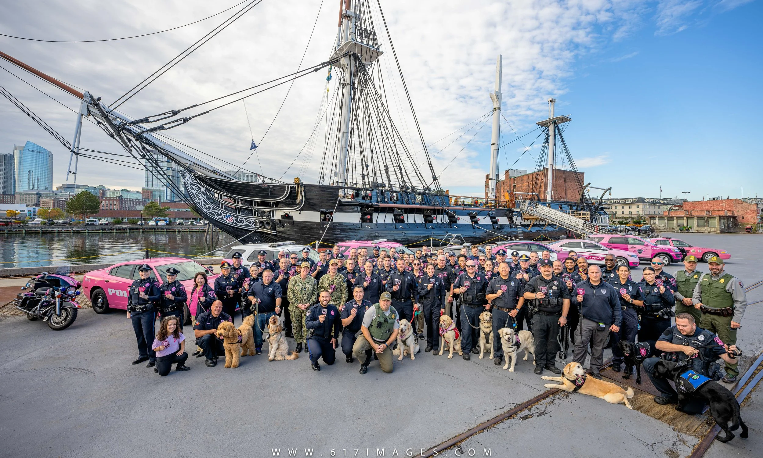 Massachusetts Pink Patch Project Police Departments Gather for 2023 Photos