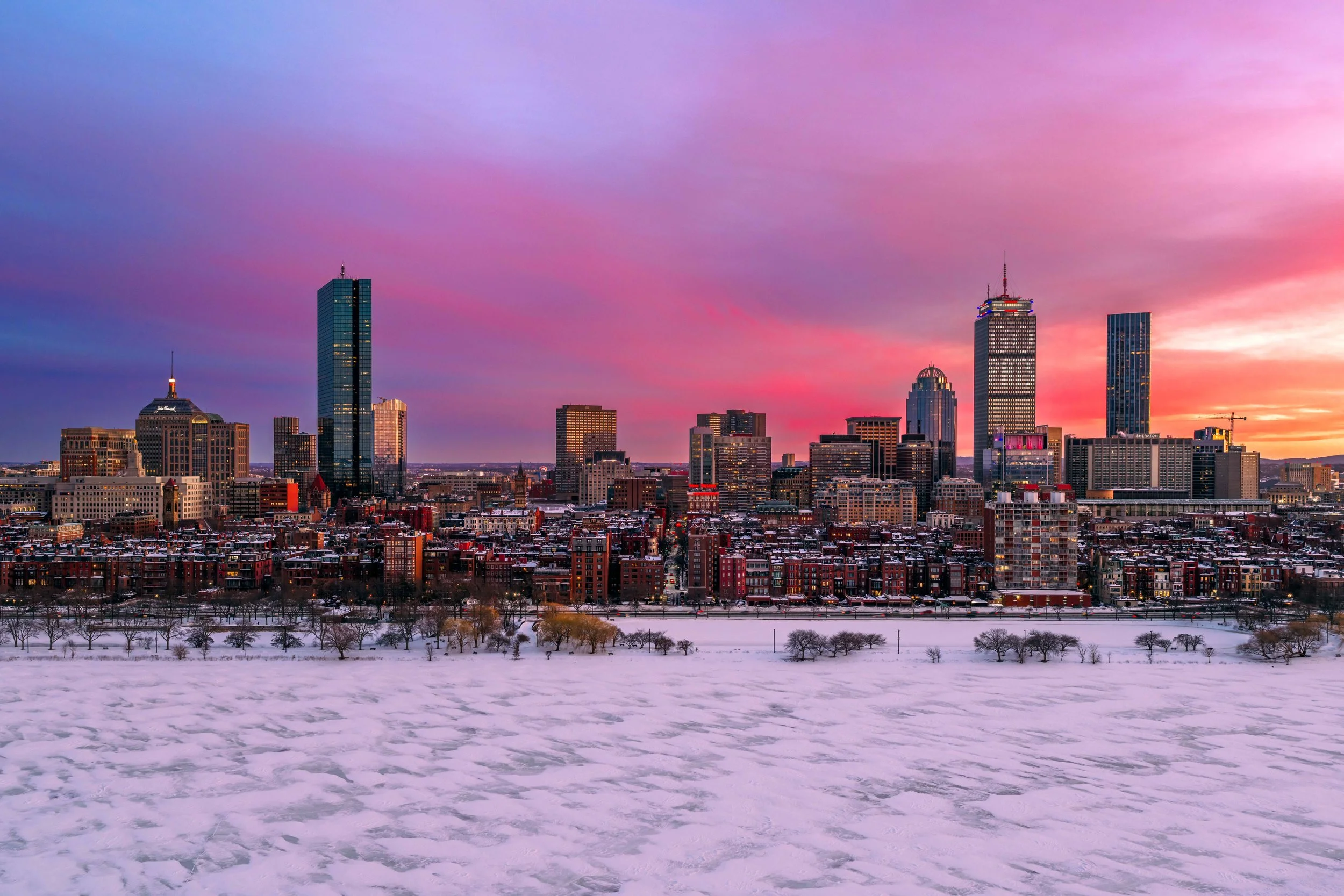 2026 Go Pats Prudential Boston Sunset