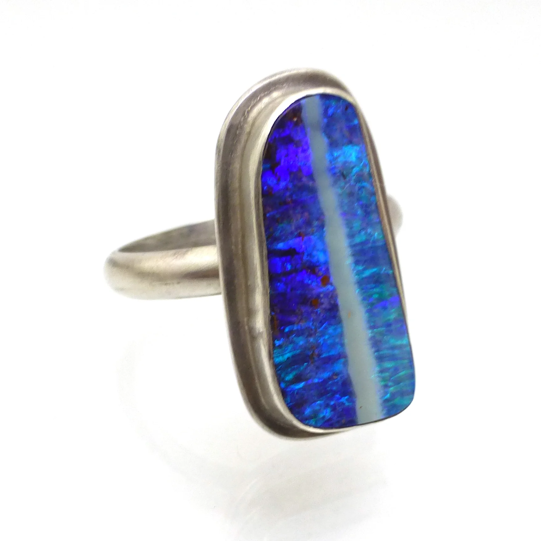 Custom Boulder Opal Ring