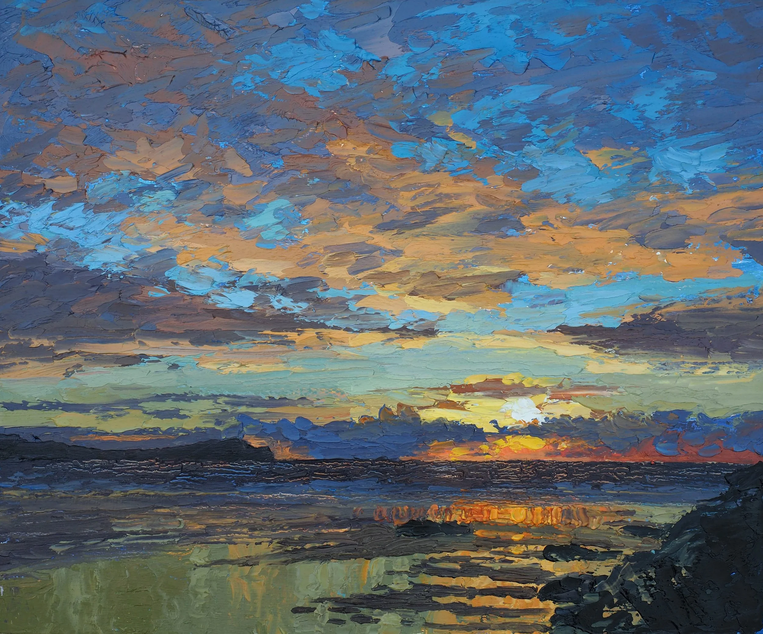 Sunset at Lusty Glaze £550.00