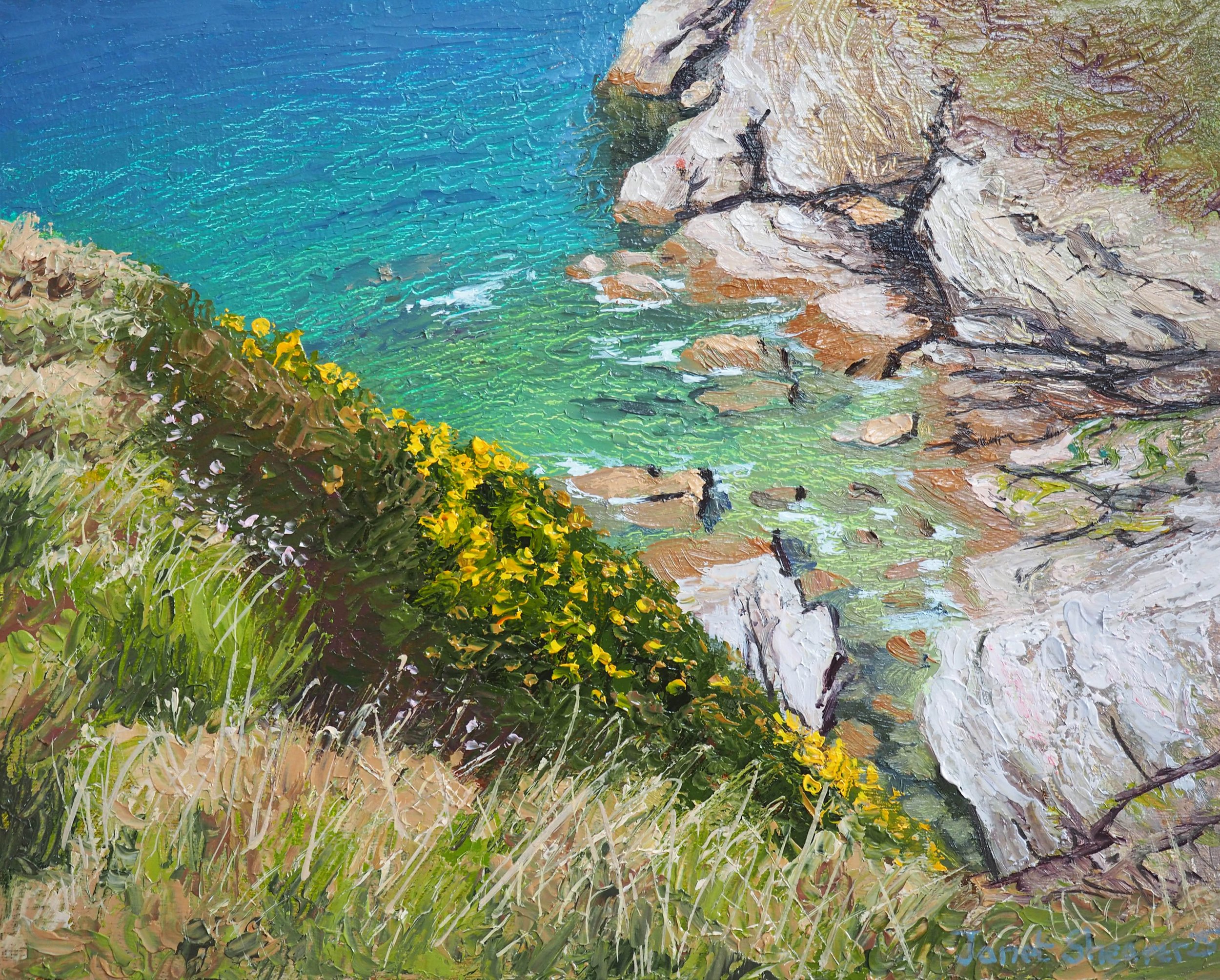 Small painting of Lundy Bay £550.00