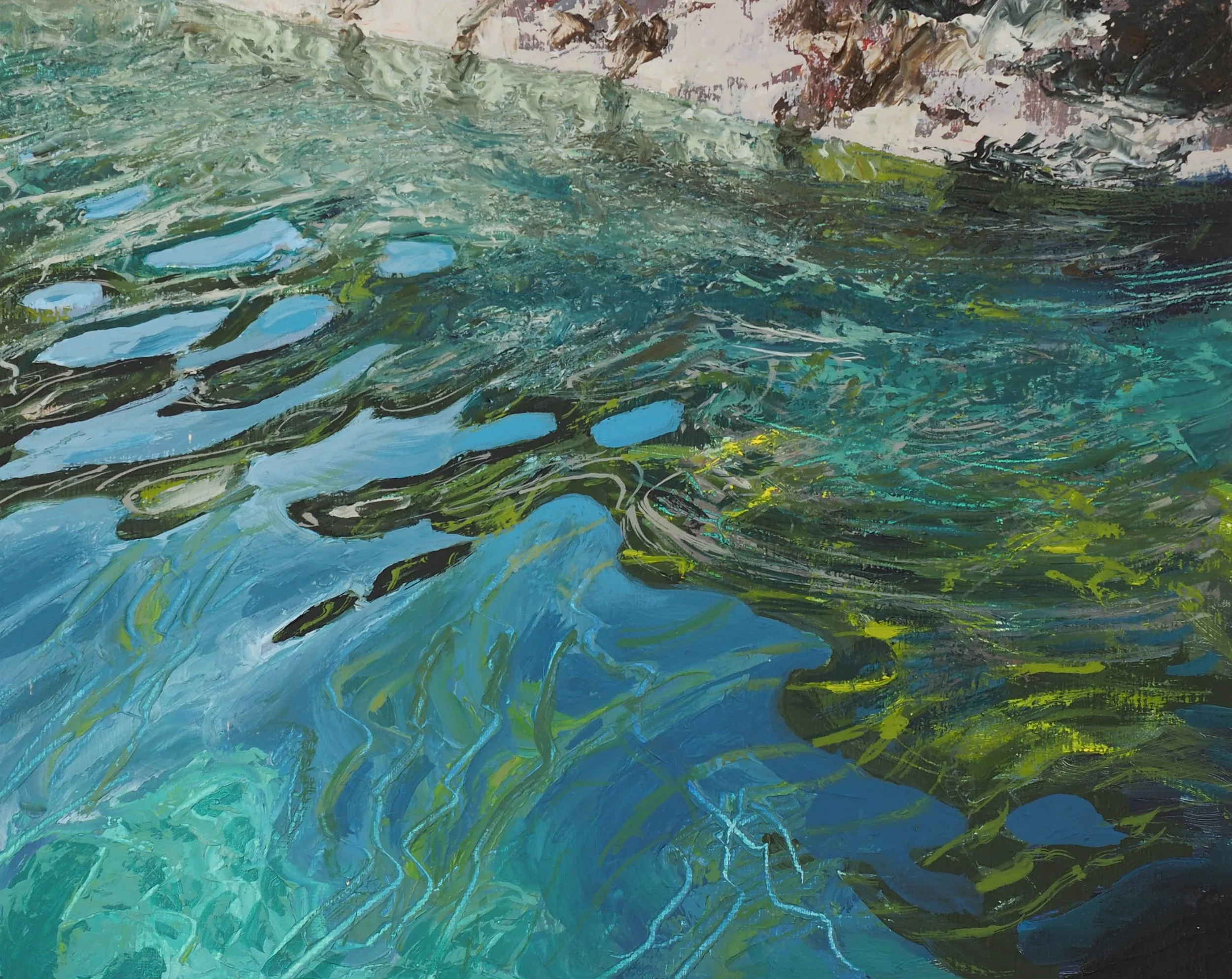 Seaweed and rocks £575.00 at the studio