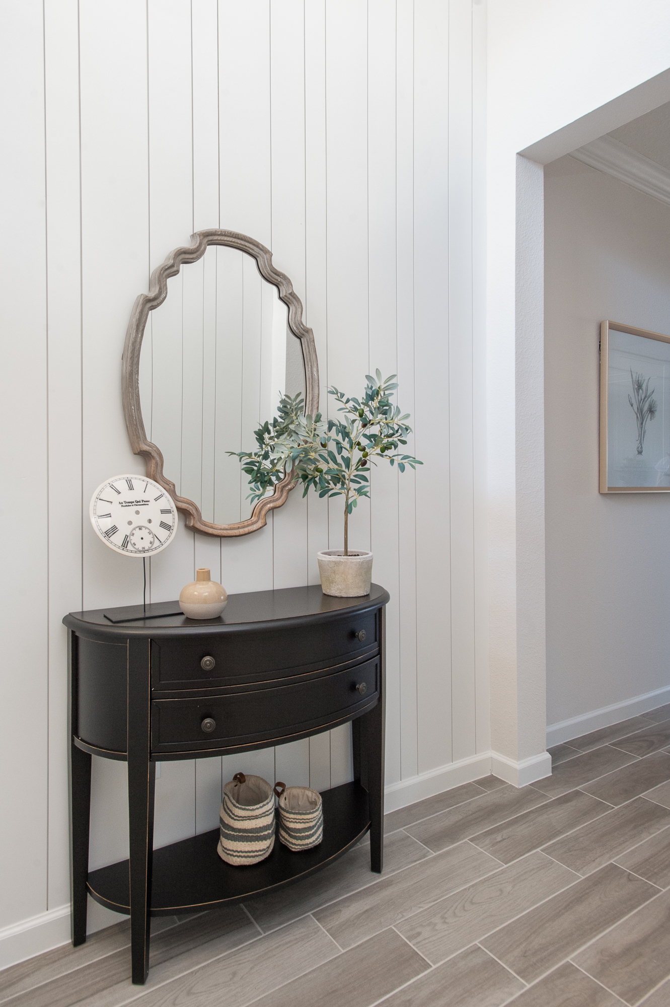 Micamy_Interior Designer_Design_Interior_Model_Merchandising_Foyer_Console_Ballard_Uttermost_McGee&Co_Shiplap_Pendant_Tile_Emser_Olive Tree_Styling_Blog.jpg