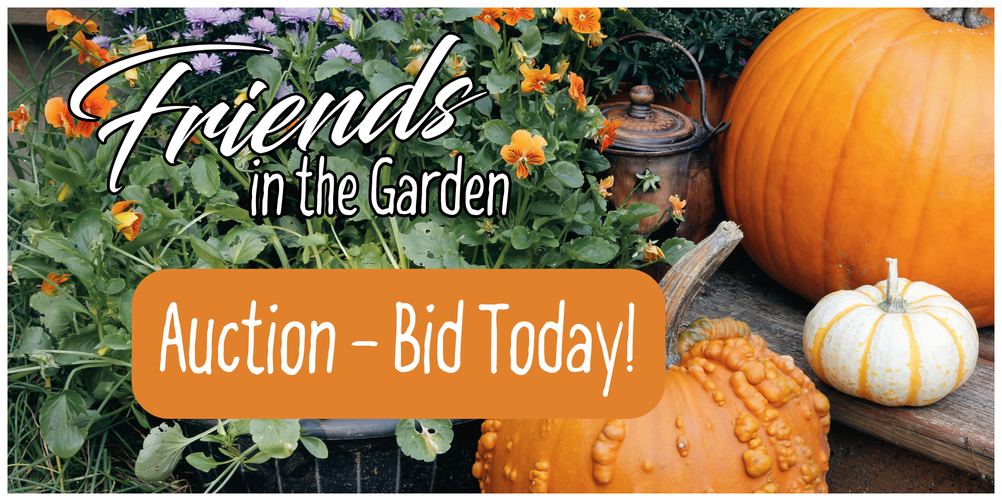 Friends in the Garden Auction page titel 